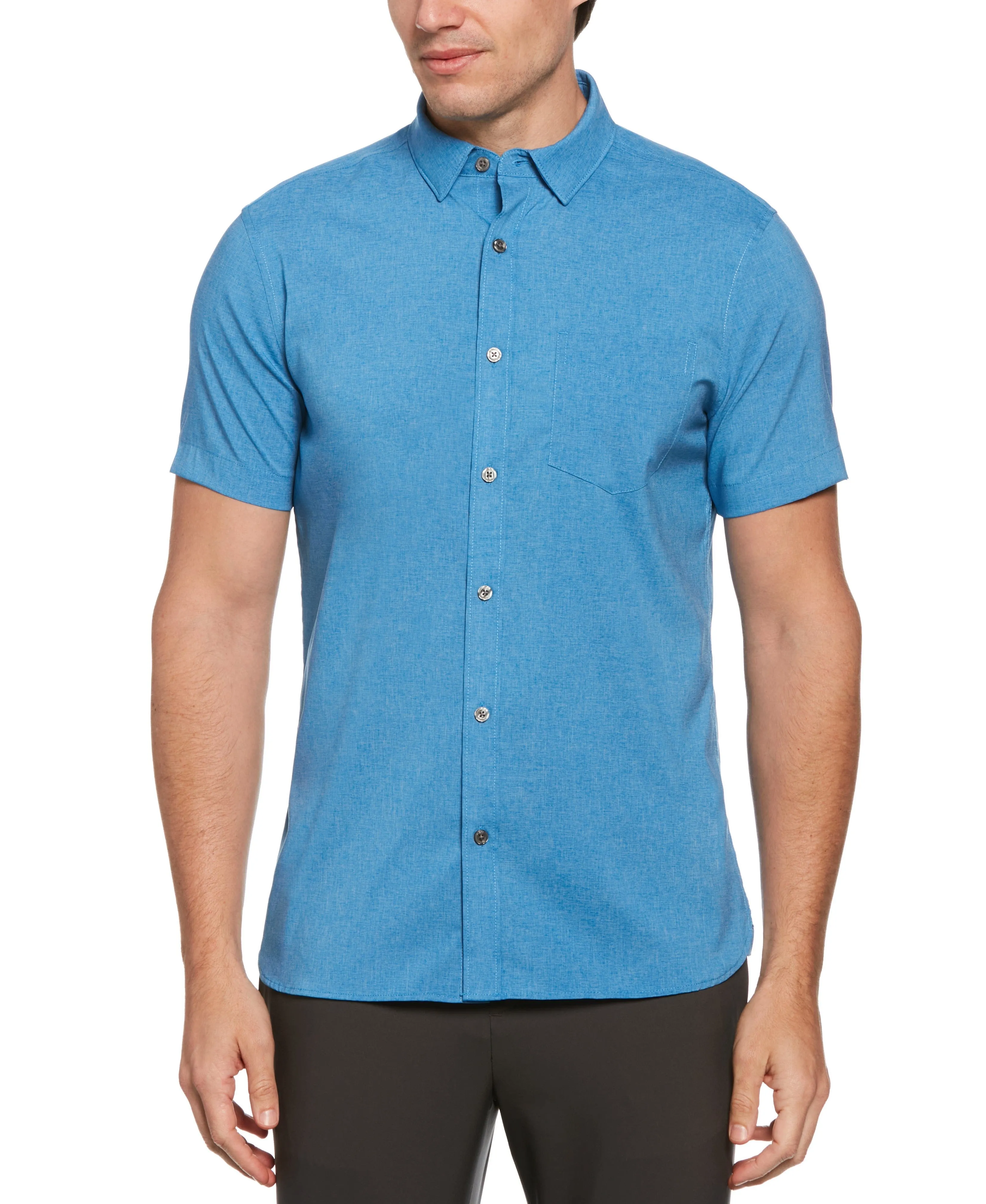 Slim Fit Total Stretch Heather Shirt sold by Perry Ellis