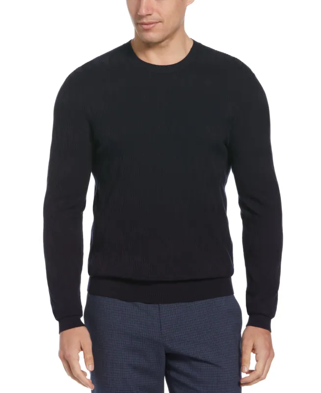 Tech Knit Stitch Crew Neck Sweater sold by Perry Ellis