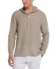 Linen Blend Hooded Shirt sold by Perry Ellis