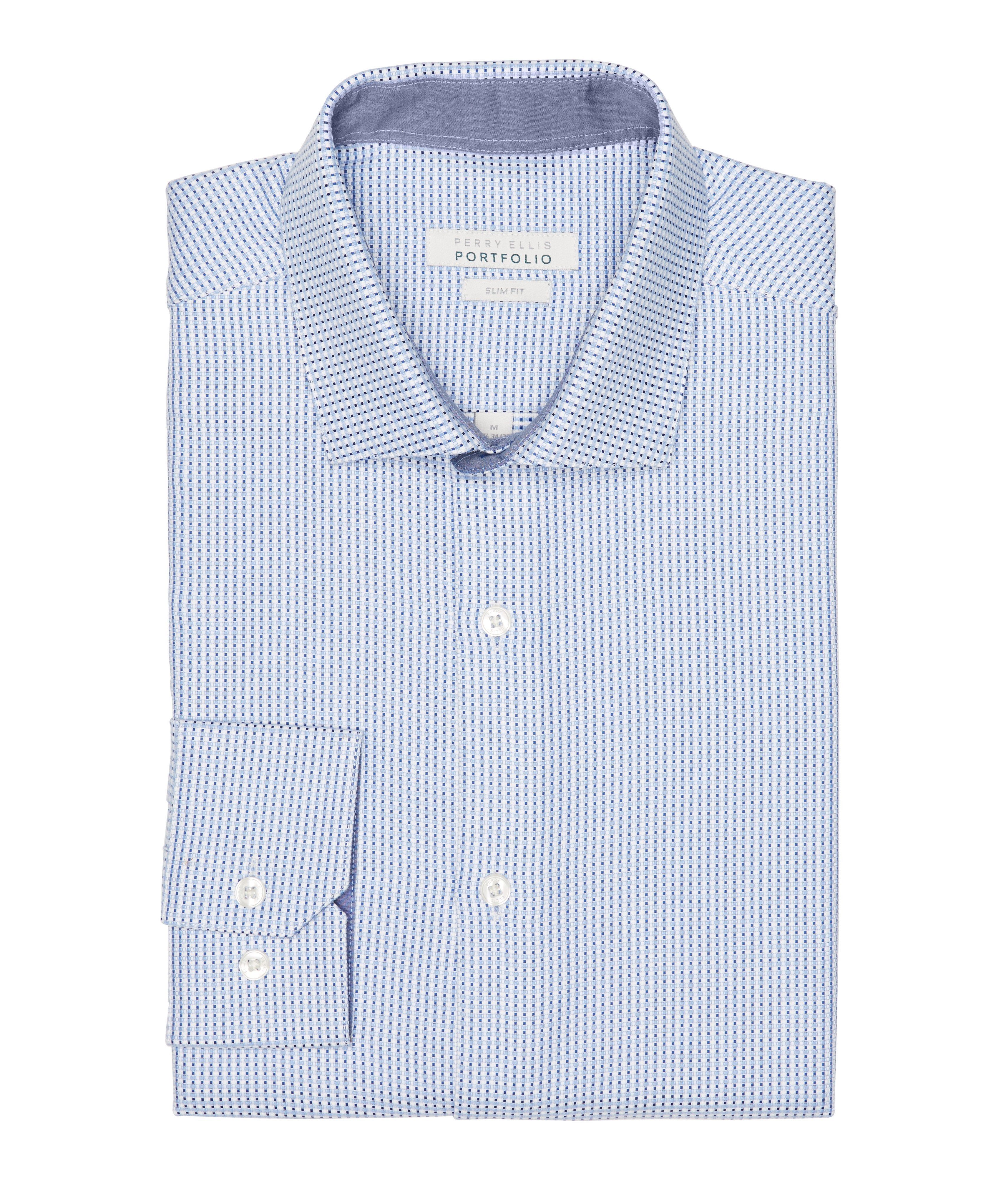 Slim Fit Dobby Dress Shirt sold by Perry Ellis product image thumbnail 3