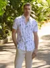 Total Stretch Slim Fit Floral Print Shirt sold by Perry Ellis