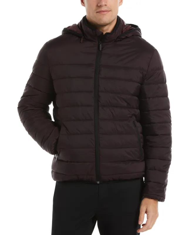 Lightweight Hooded Puffer Jacket sold by Perry Ellis
