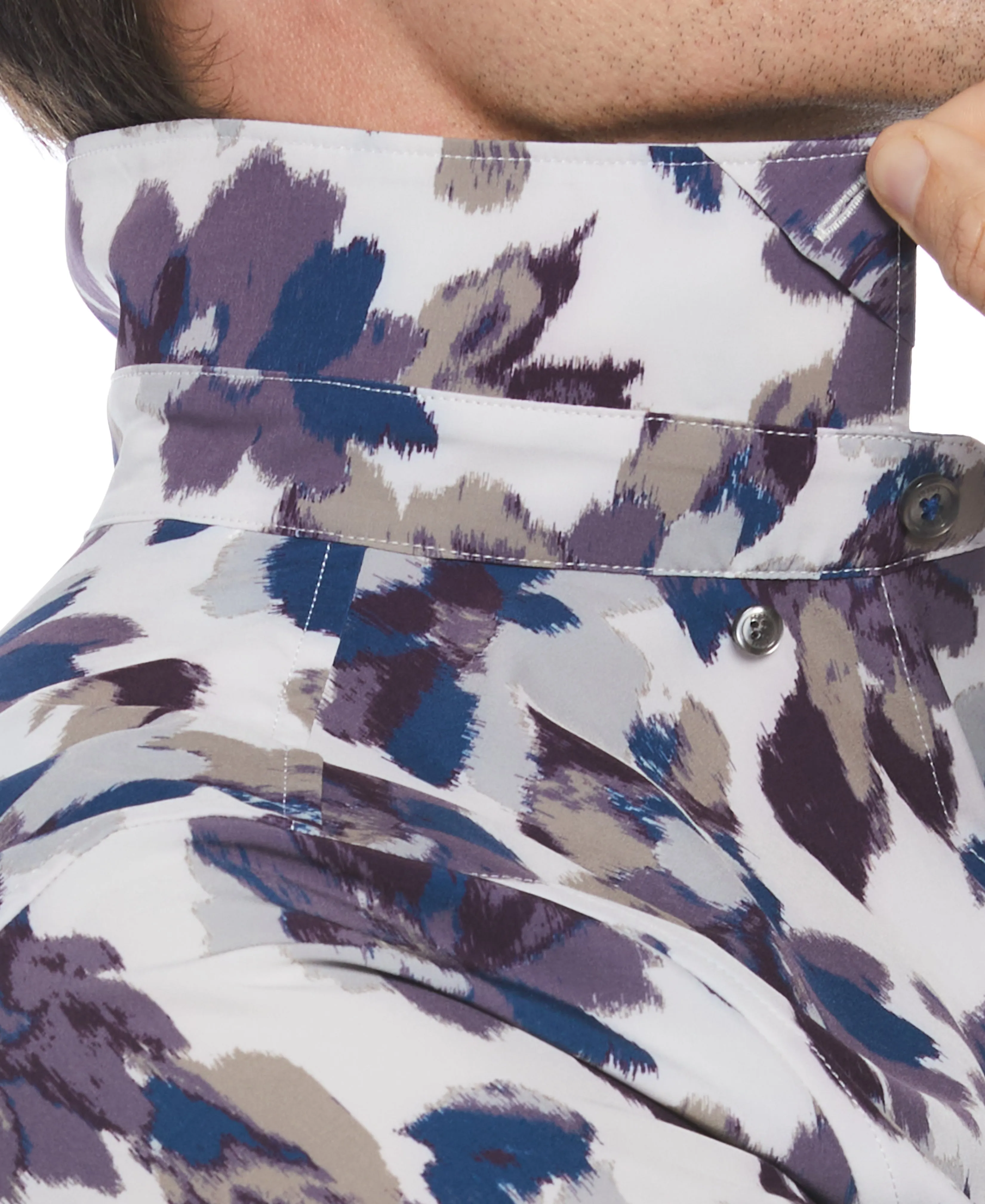 Total Stretch Floral Print Shirt sold by Perry Ellis product image thumbnail 3