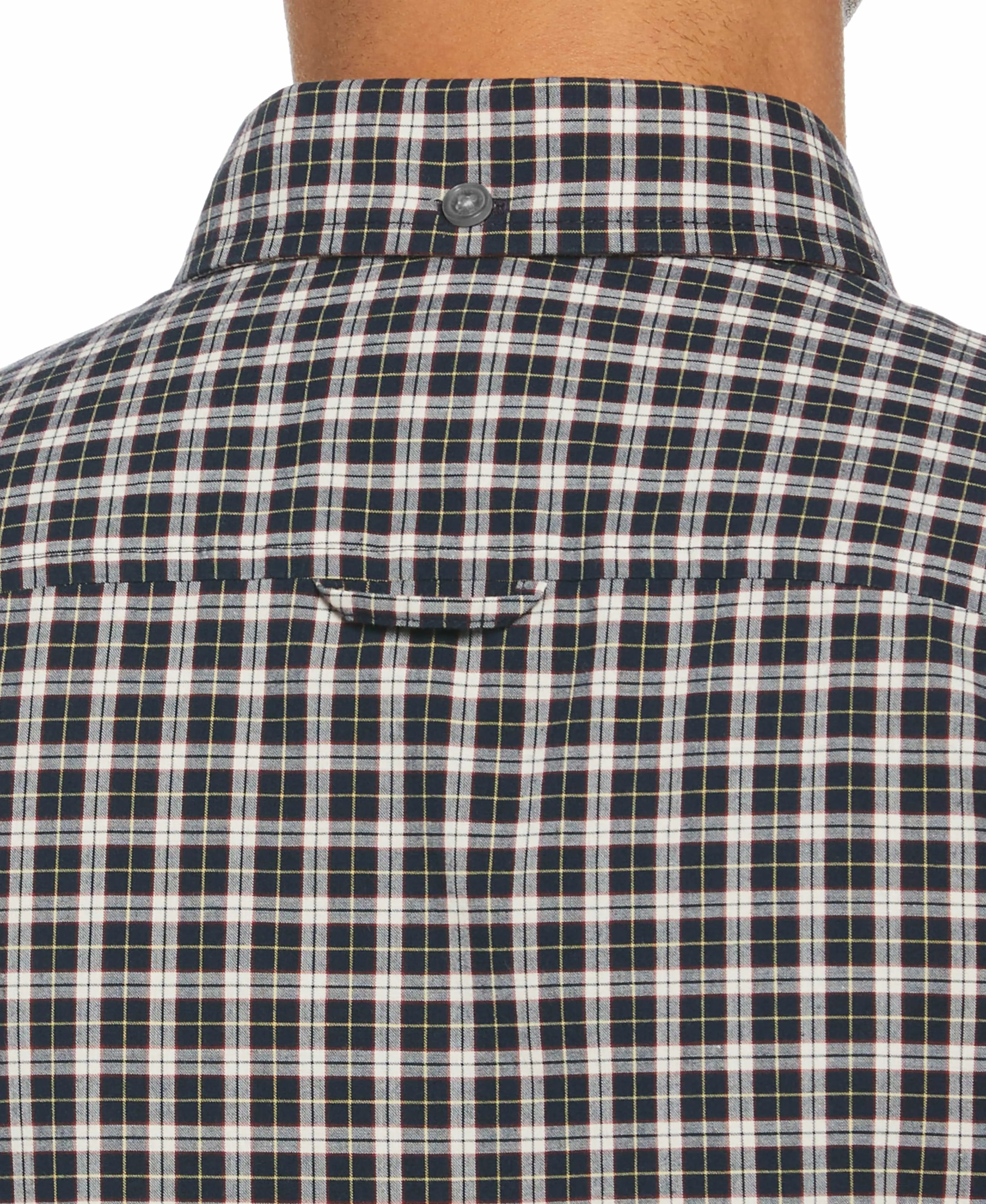 Long Sleeve Plaid Poplin Shirt sold by Perry Ellis product image thumbnail 5