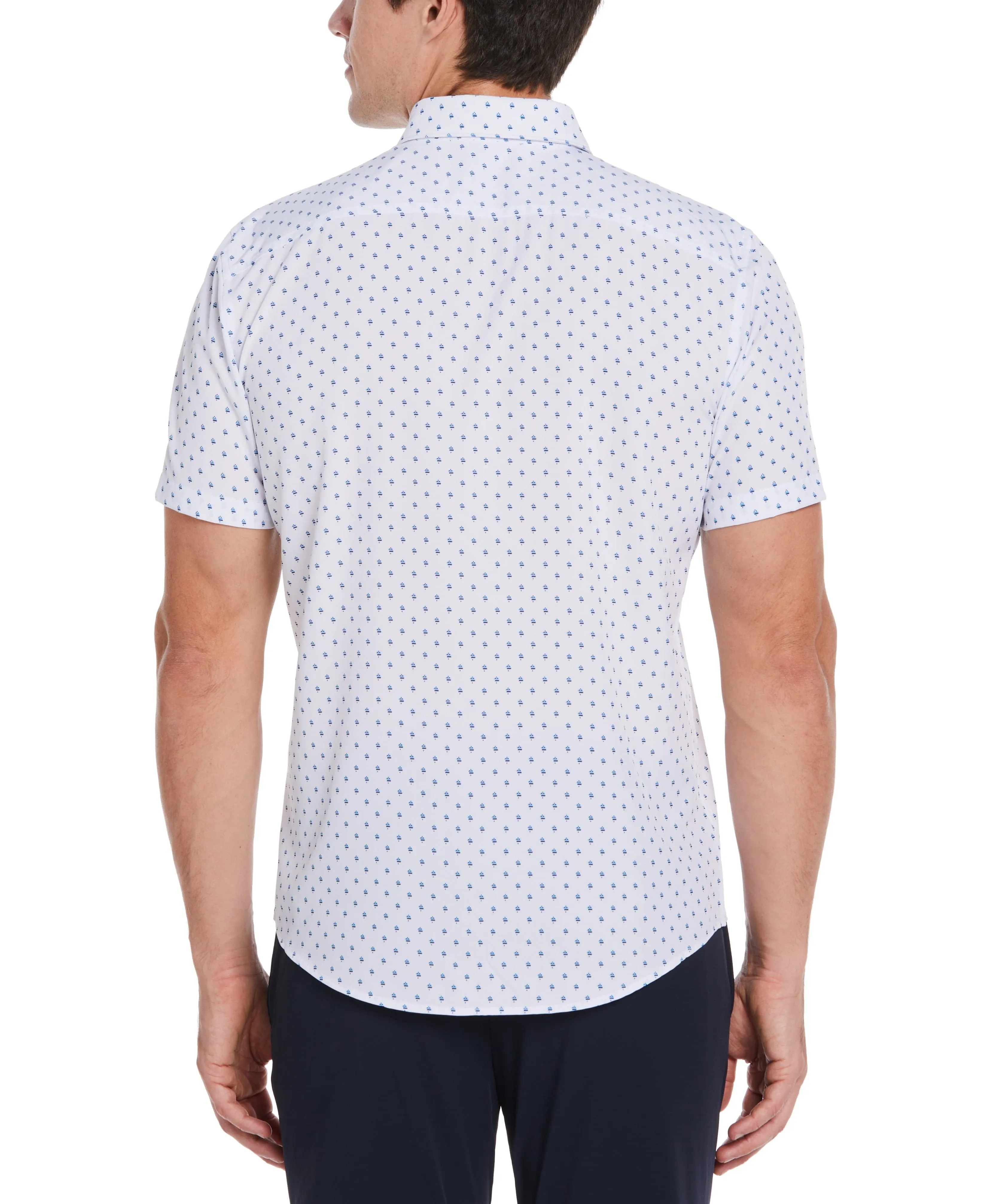 Total Stretch Slim Fit Geo Print Shirt sold by Perry Ellis product image thumbnail 2