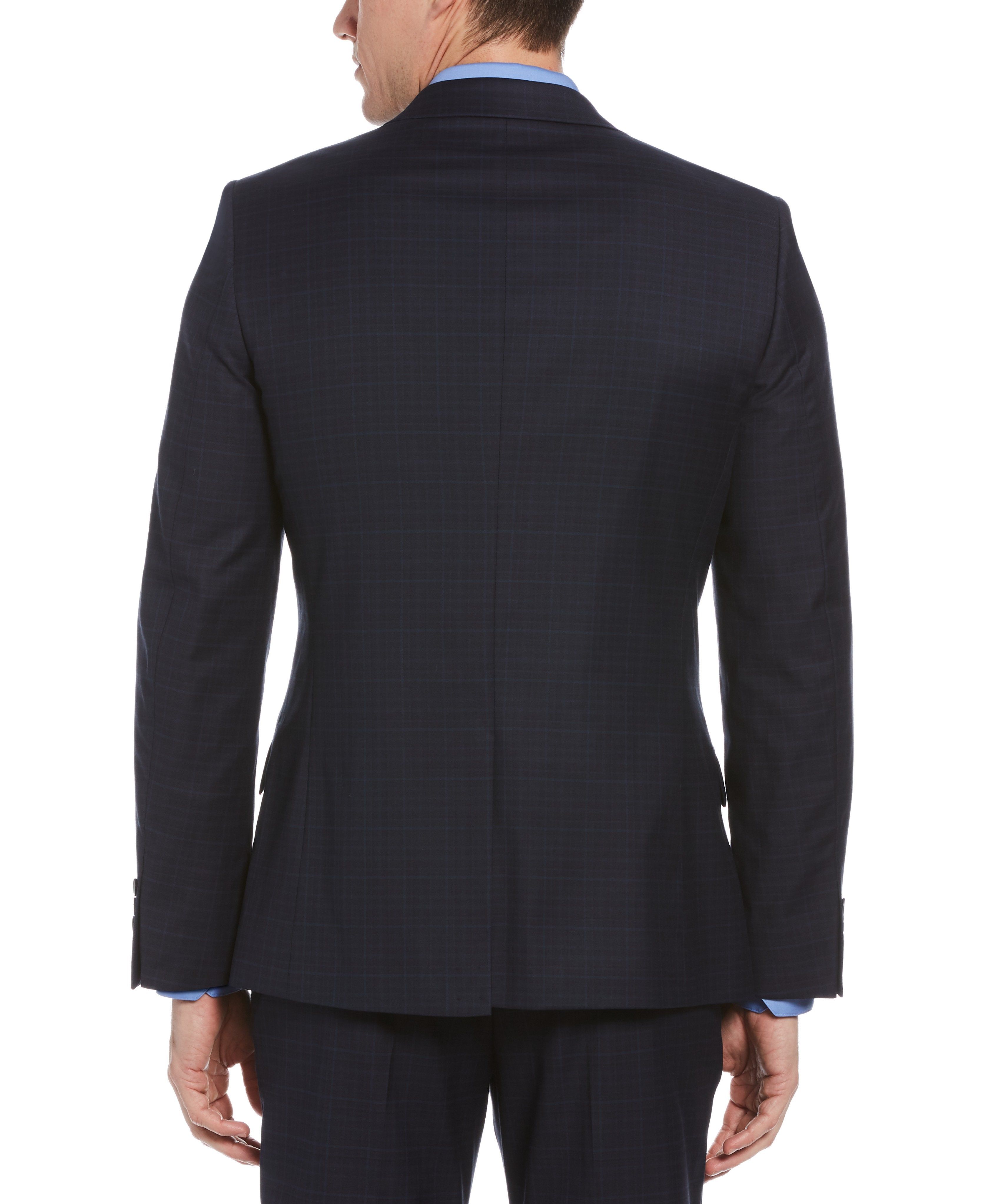 Slim Fit Stretch Plaid Washable Suit Jacket sold by Perry Ellis product image thumbnail 2