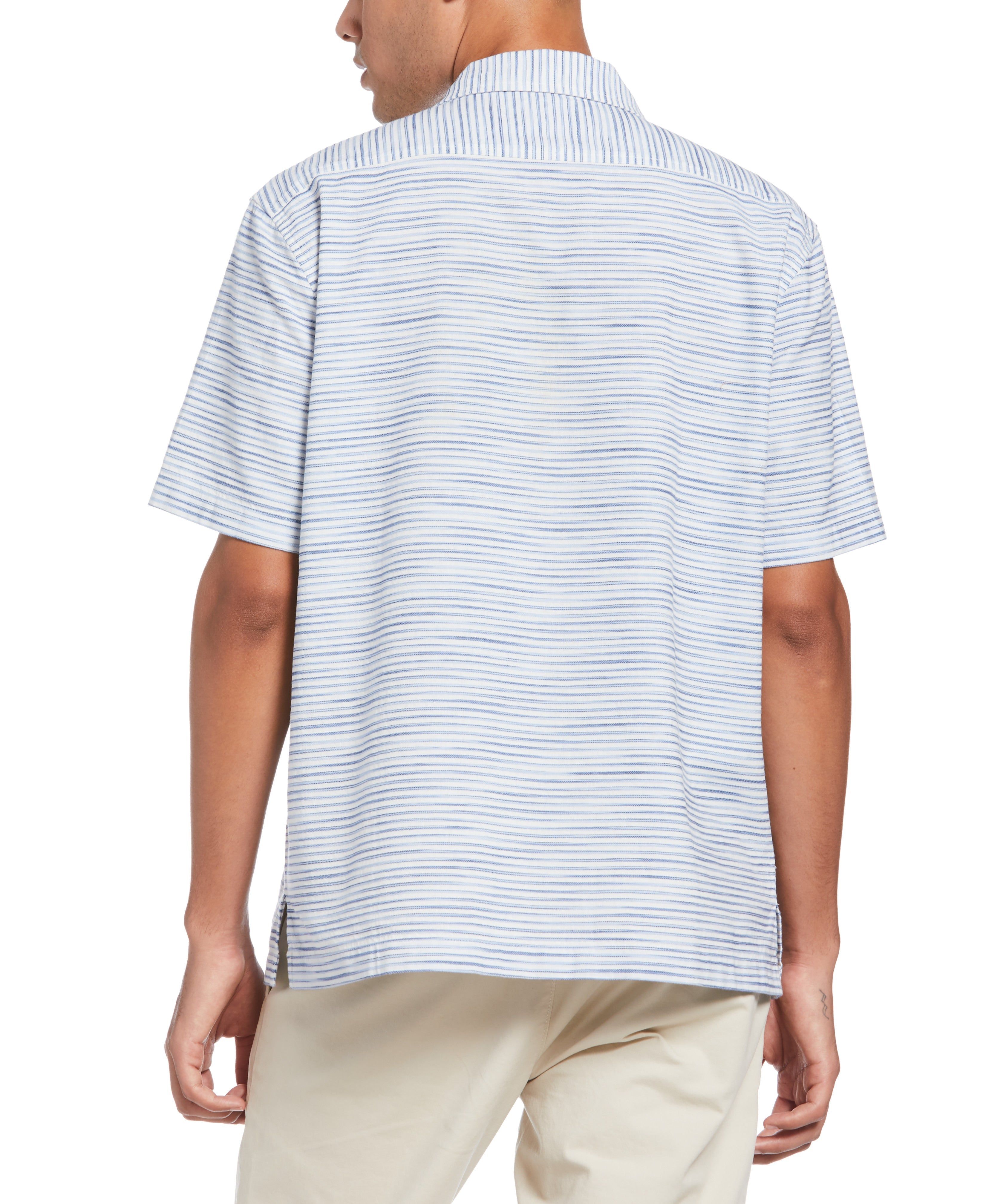 Seersucker Camp Shirt sold by Perry Ellis product image thumbnail 2
