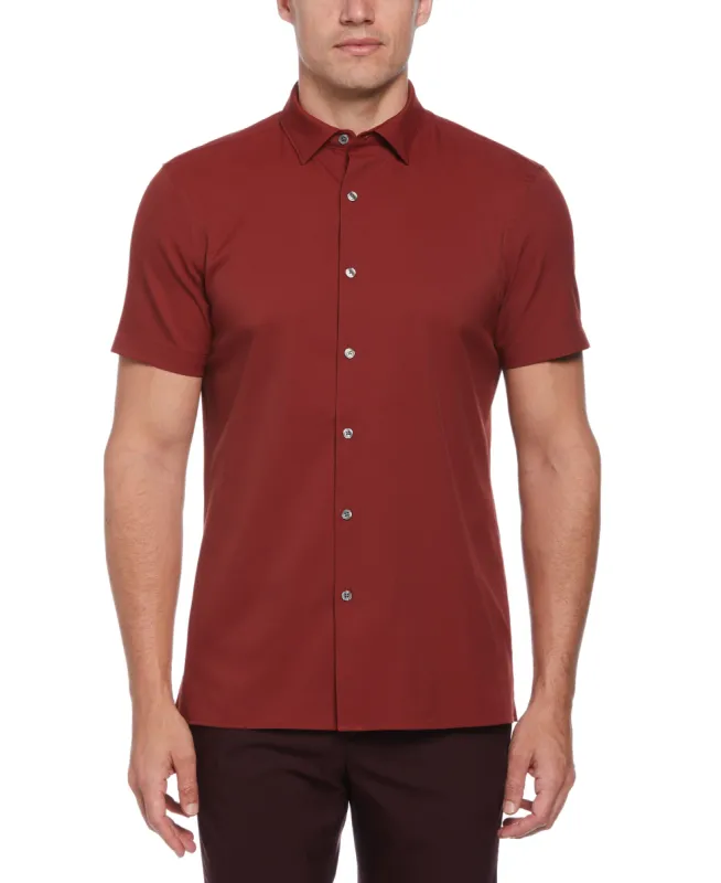 Slim Fit Total Stretch Solid Shirt sold by Perry Ellis
