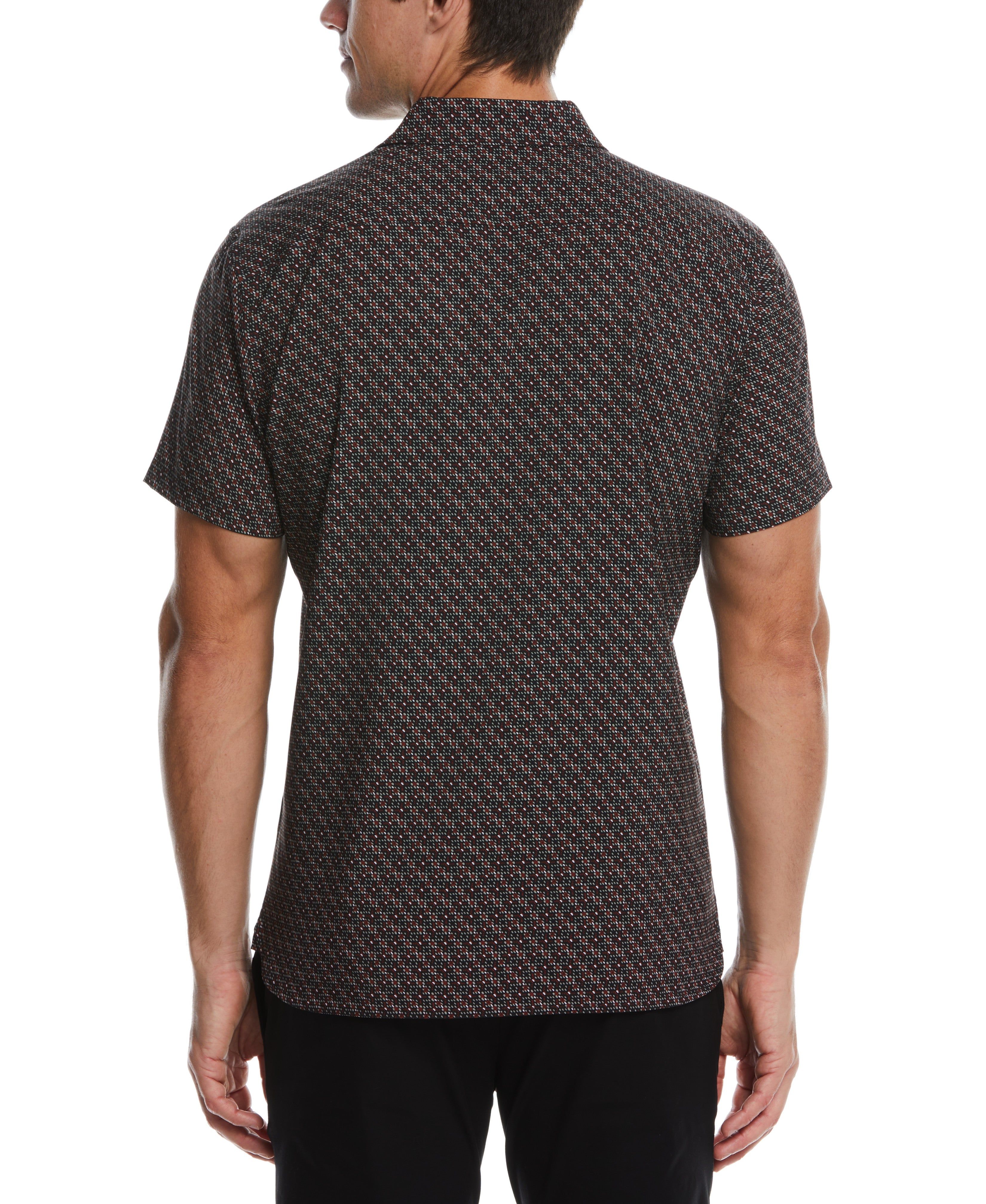 Total Stretch Micro Motif Print Shirt sold by Perry Ellis product image thumbnail 2