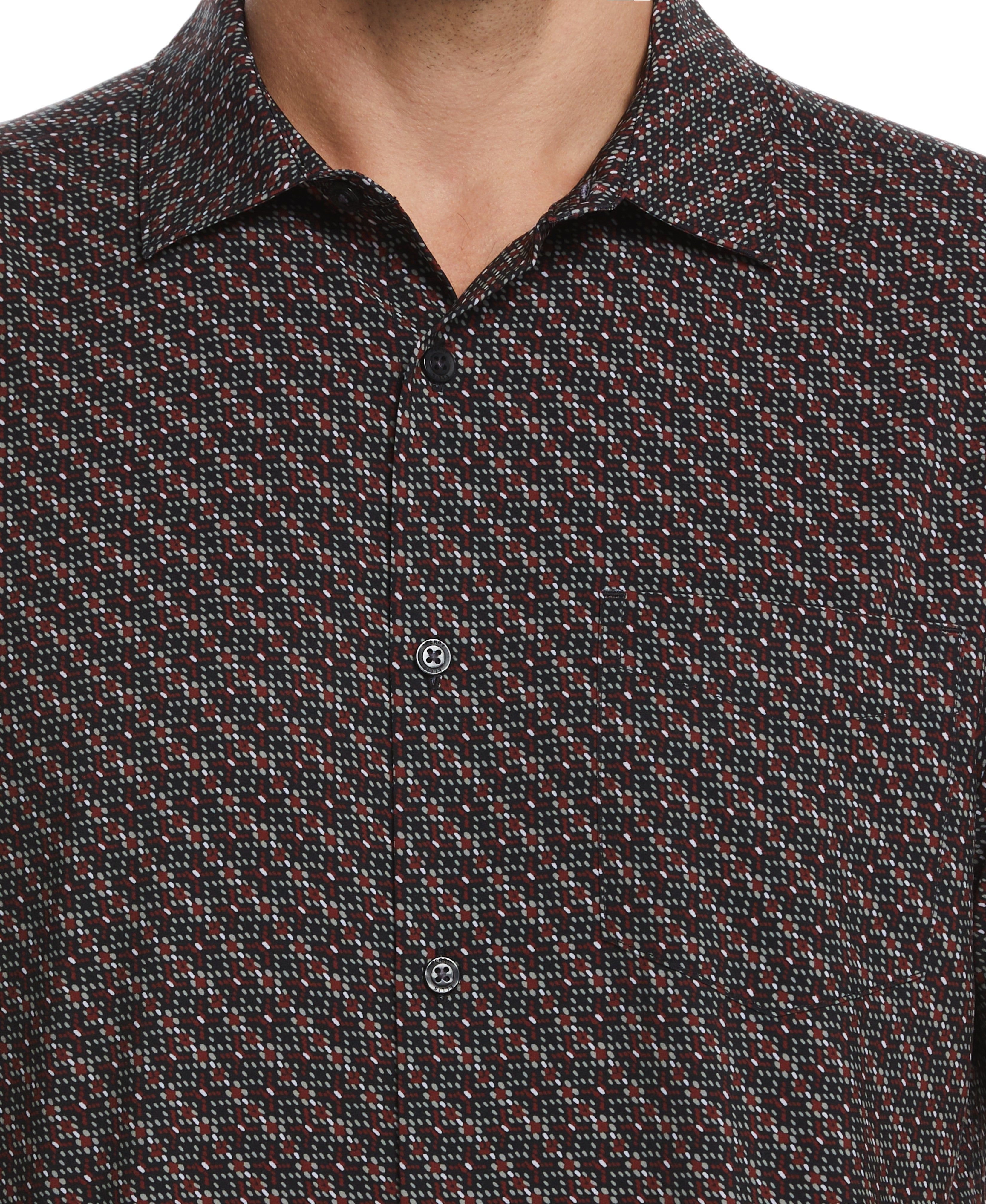 Total Stretch Micro Motif Print Shirt sold by Perry Ellis product image thumbnail 3