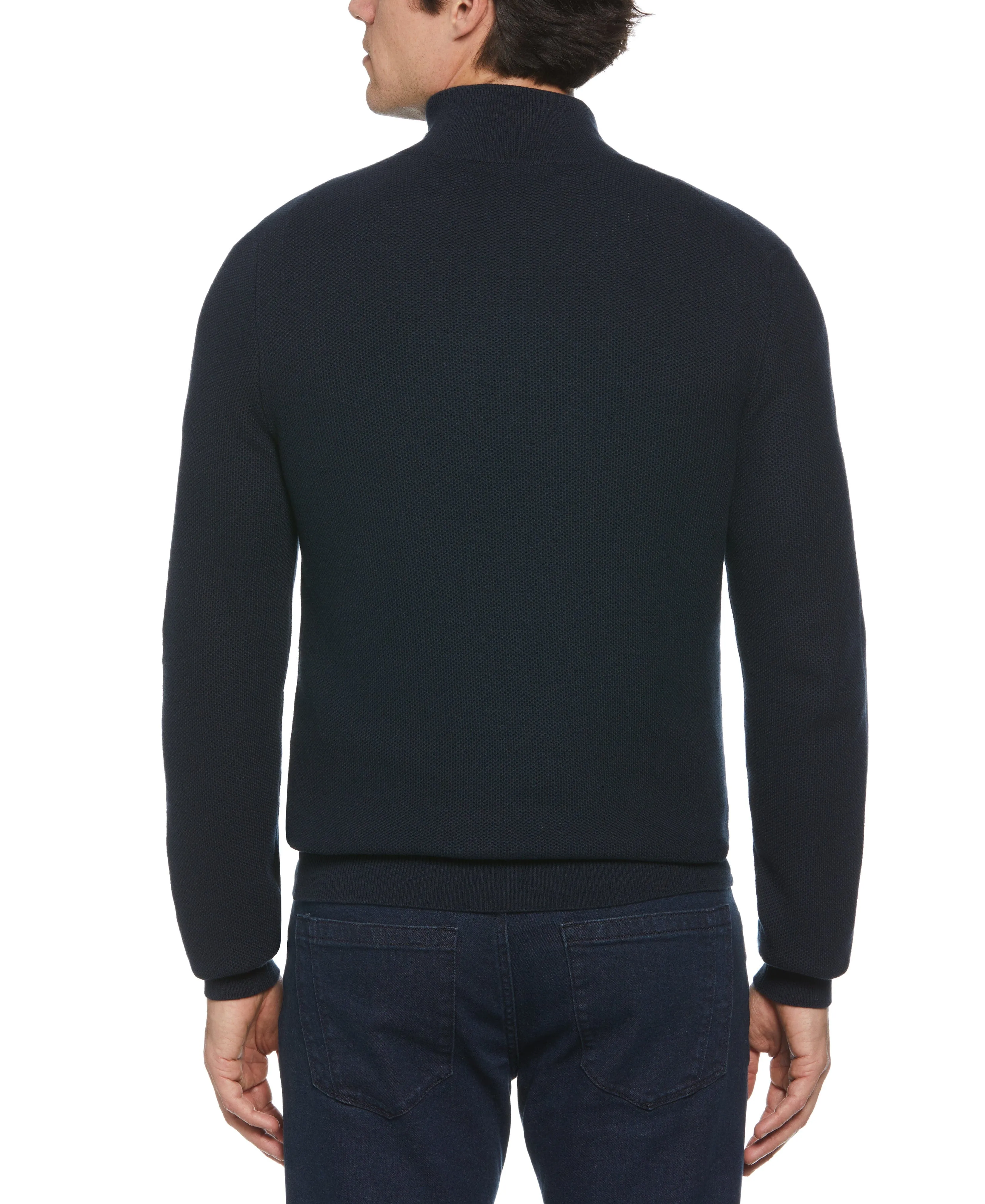 Ribbed Quarter Zip Sweater sold by Perry Ellis product image thumbnail 2