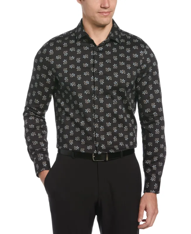 Floral Print Twill Shirt sold by Perry Ellis
