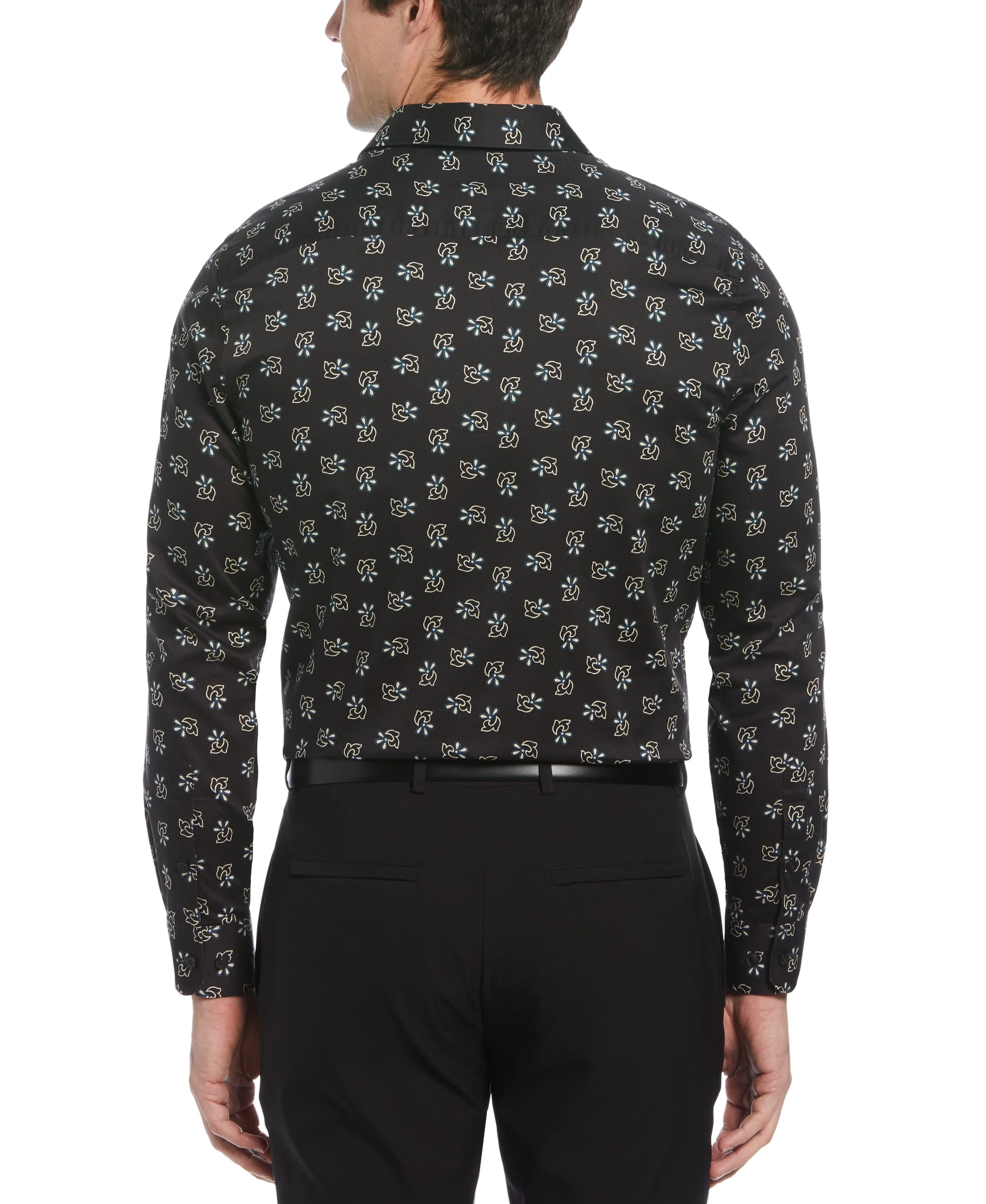 Floral Print Twill Shirt sold by Perry Ellis product image thumbnail 2