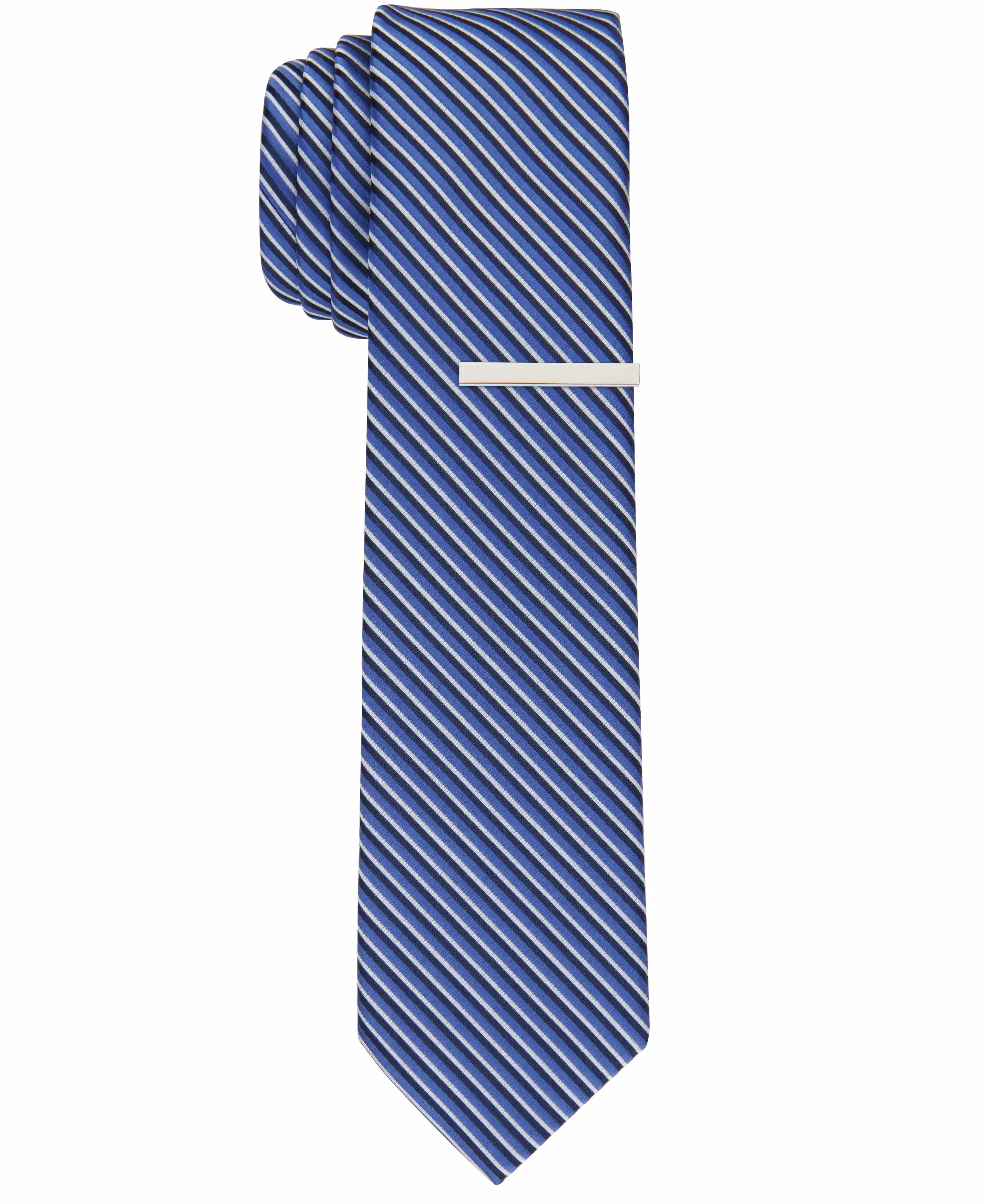 Keen Stripe Slim Tie sold by Perry Ellis