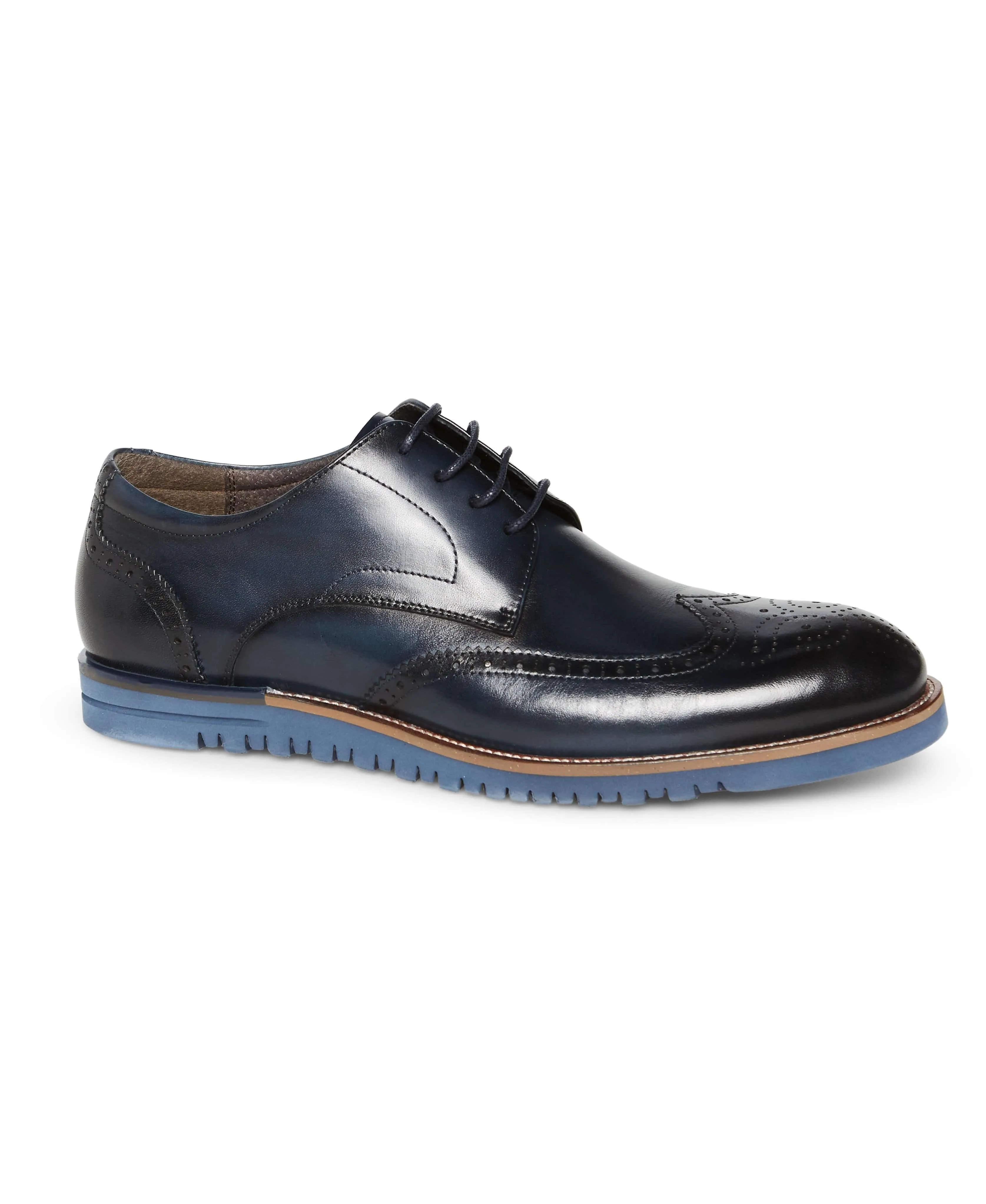Brogue Wing Tip Leather Oxford sold by Perry Ellis