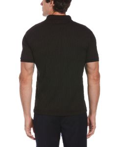 Quarter Zip Ribbed Polo sold by Perry Ellis