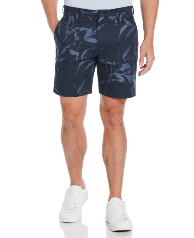 Slim Fit Jacquard Floral Shorts sold by Perry Ellis