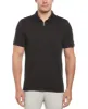 Split Black Zip Polo sold by Perry Ellis