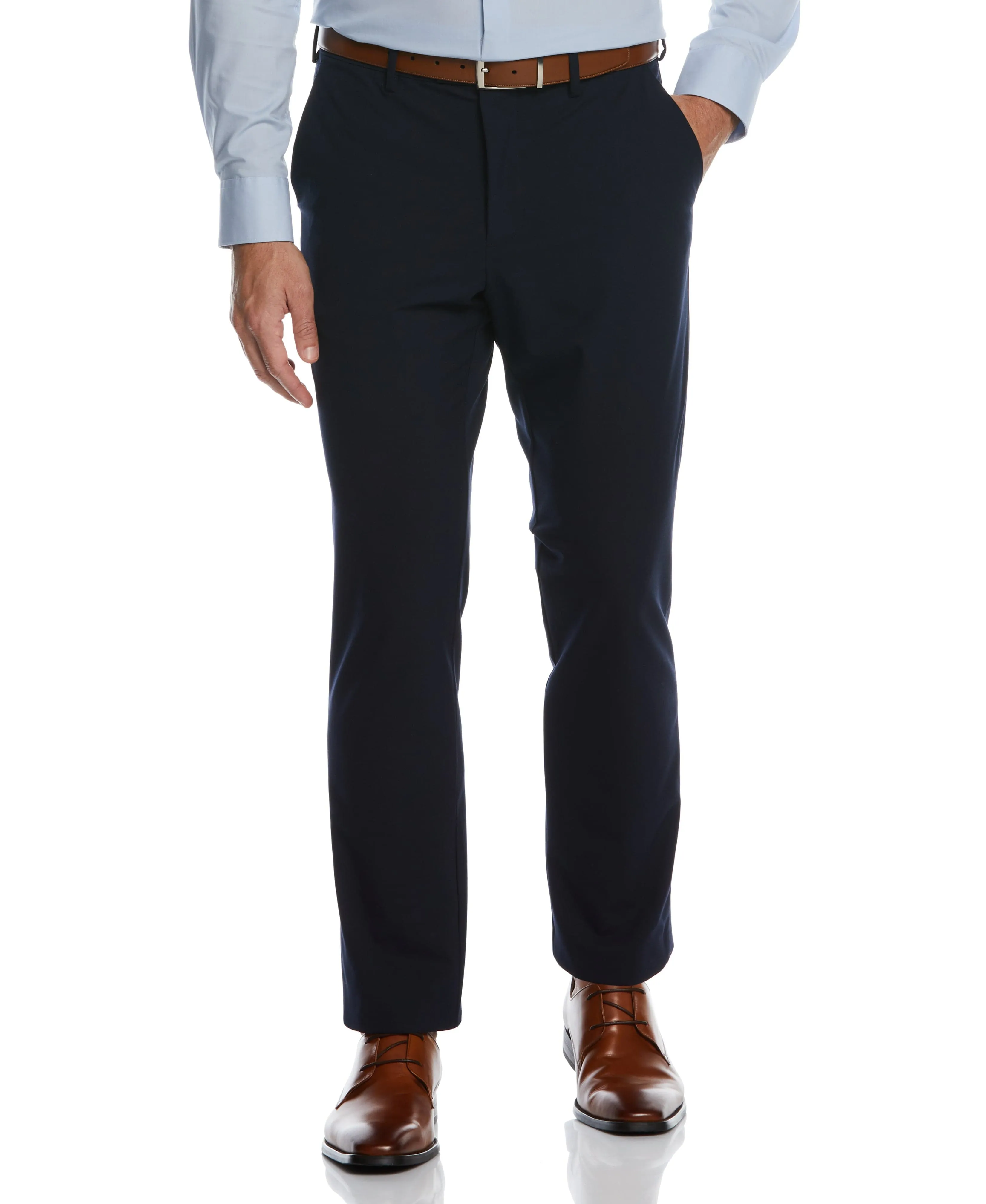 Slim Fit Stretch Textured Tech Suit Pant sold by Perry Ellis