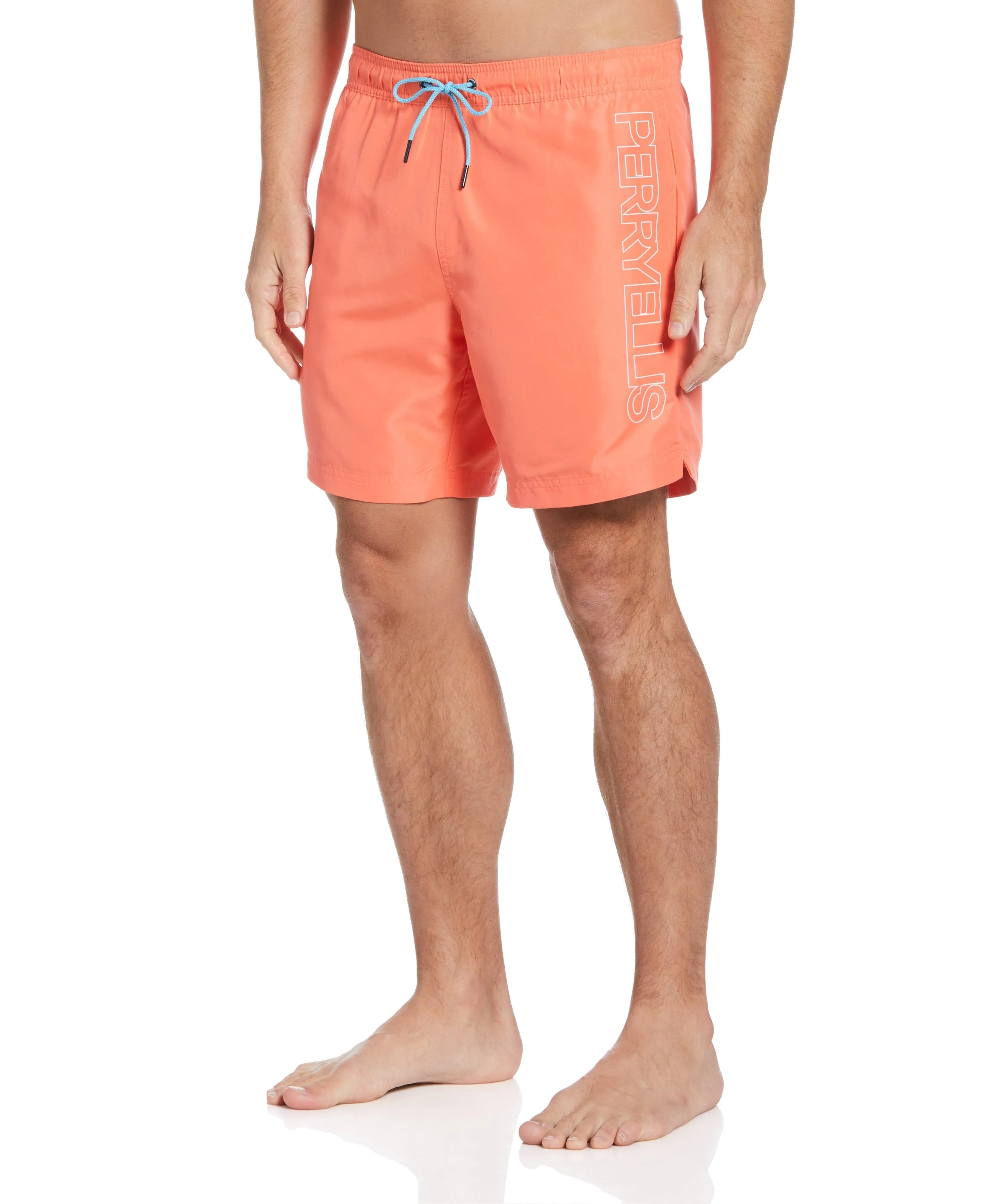 Logo Print Swim Short sold by Perry Ellis