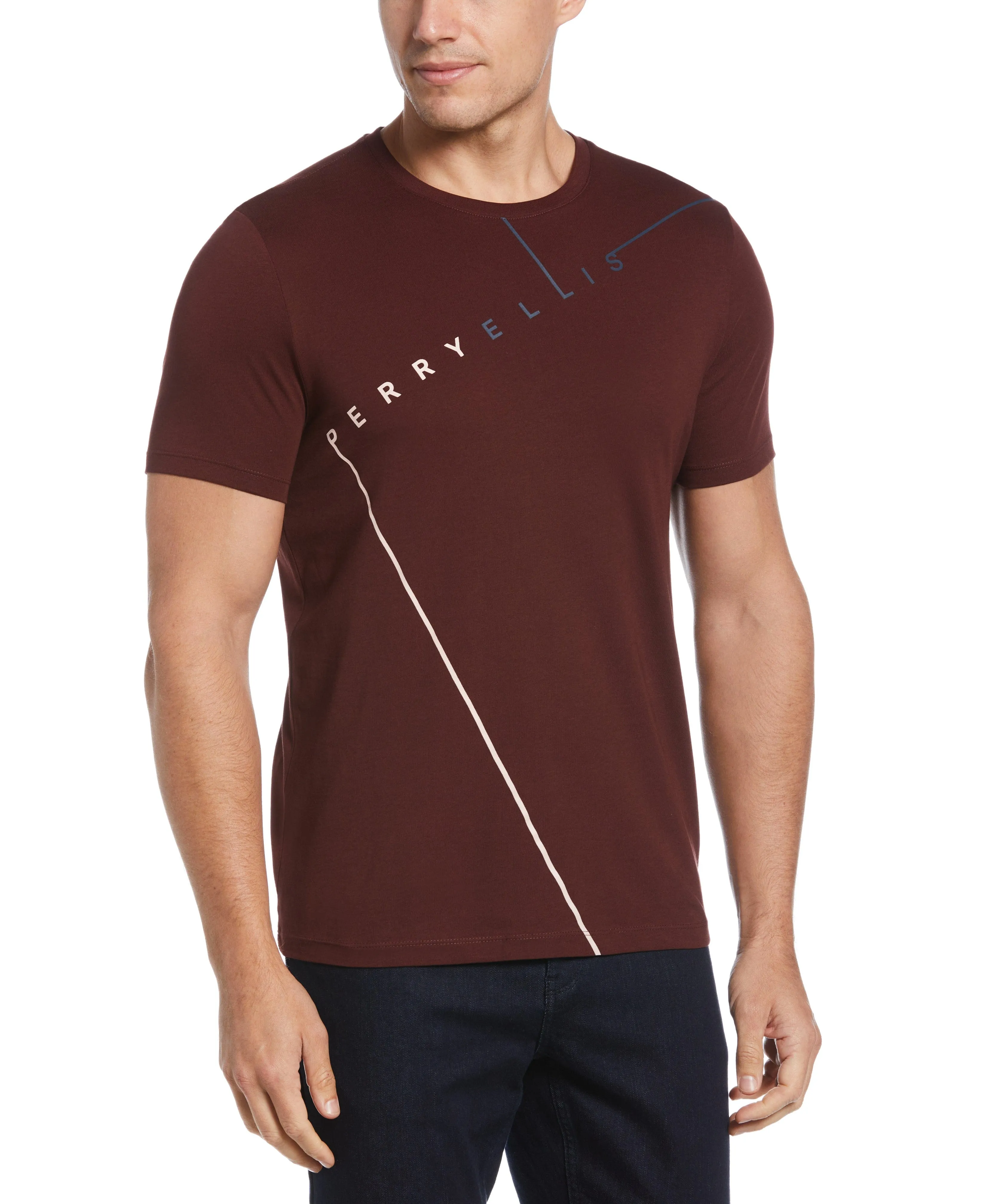 Perry Ellis Logo Crew Neck Tee sold by Perry Ellis
