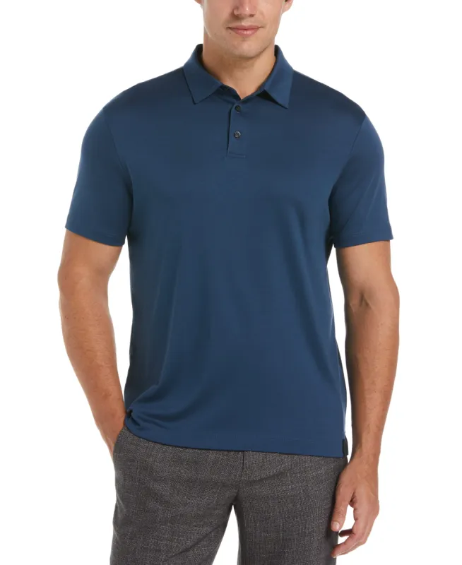 Big & Tall Smart Interlock Solid Polo sold by Perry Ellis