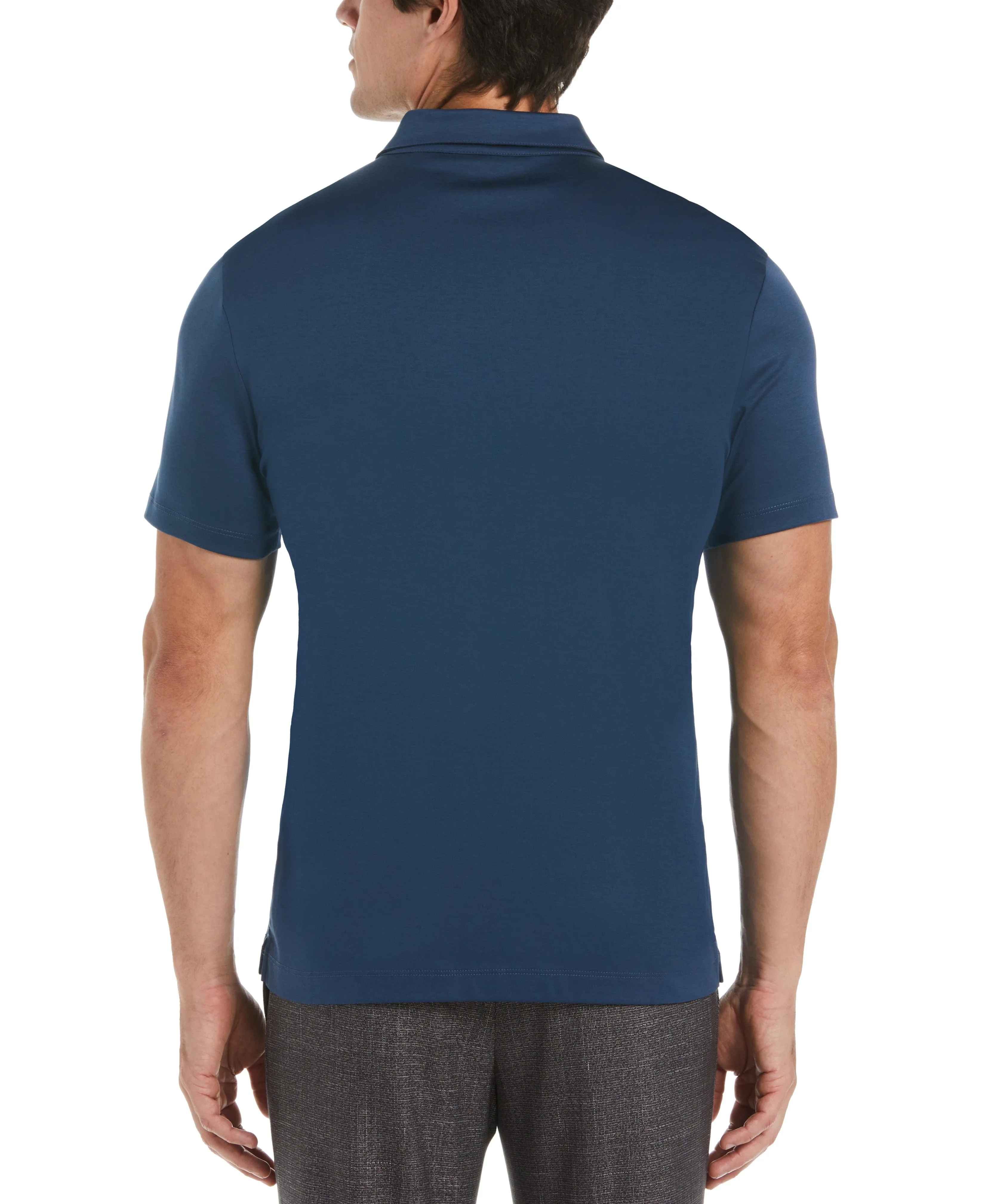Big & Tall Smart Interlock Solid Polo sold by Perry Ellis product image thumbnail 2