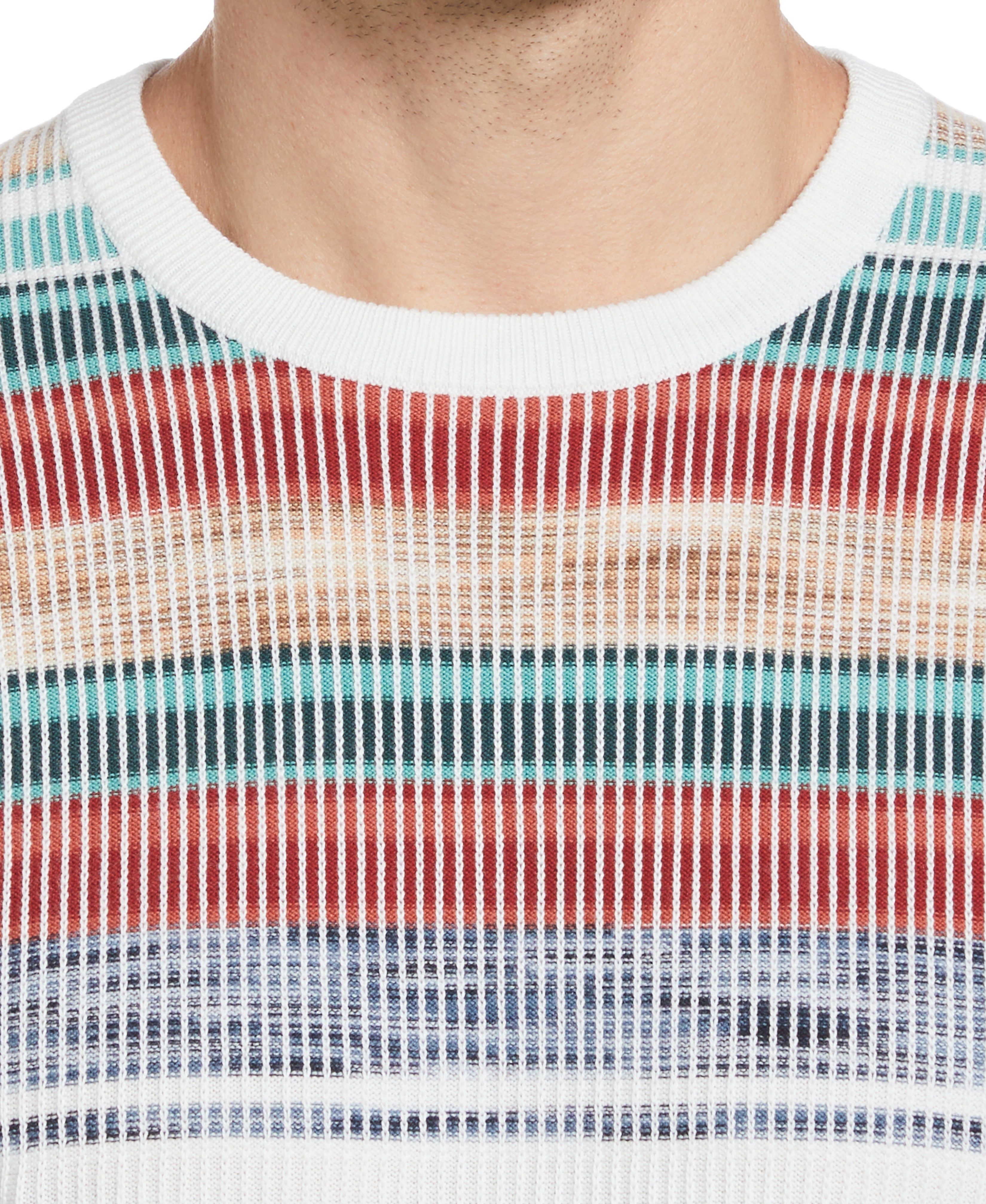 Ombre Stripe Plaited Sweater Tee sold by Perry Ellis product image thumbnail 3