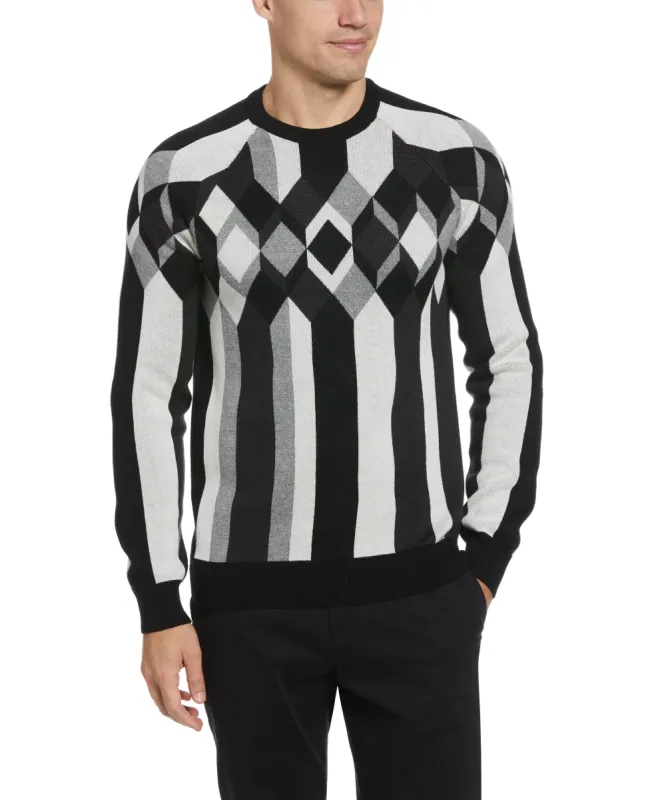 Pattern Crew Neck Sweater sold by Perry Ellis