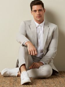 Slim Fit Stretch Suit Pant sold by Perry Ellis