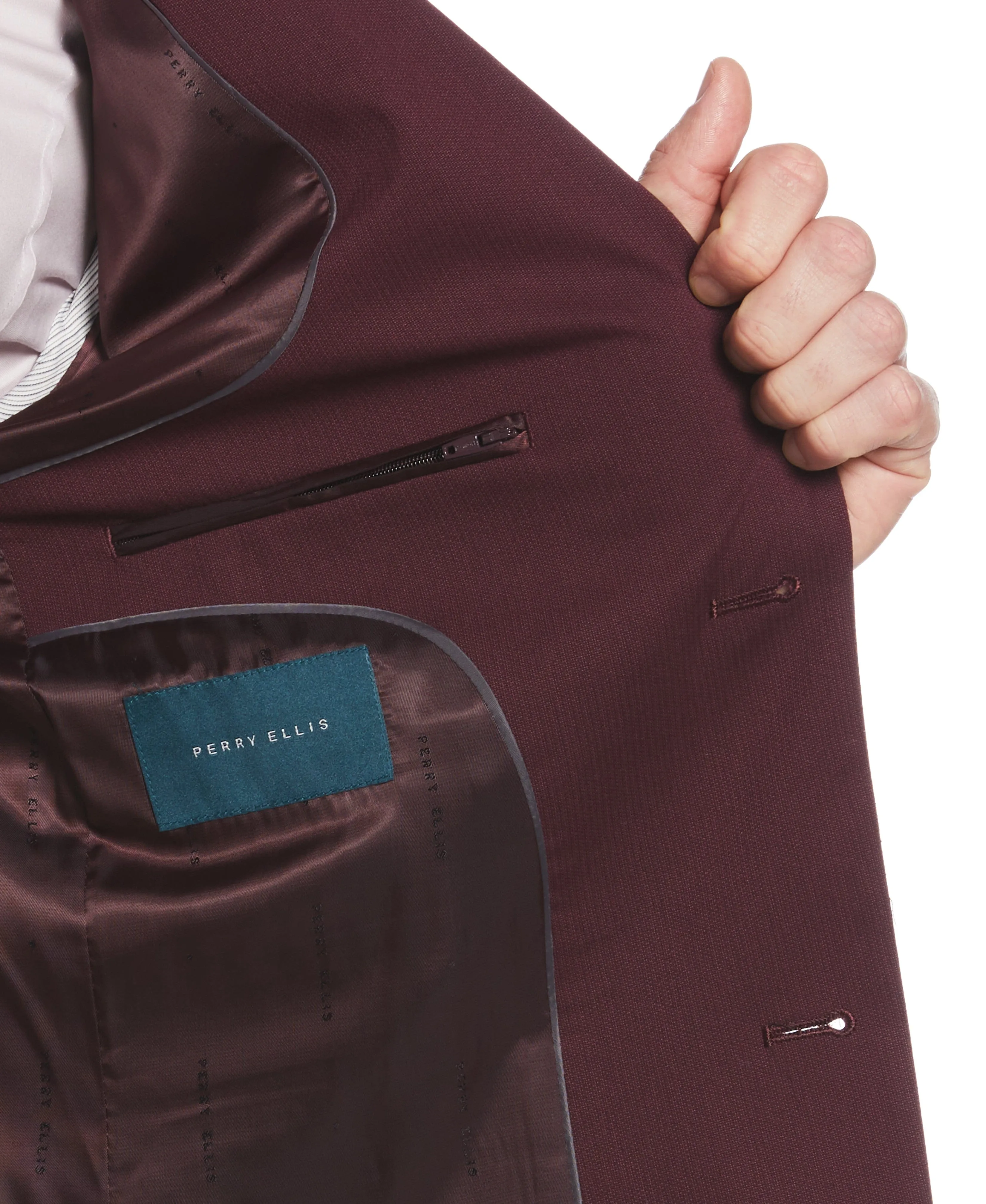 Very Slim Fit Performance Tech Suit Jacket sold by Perry Ellis product image thumbnail 3