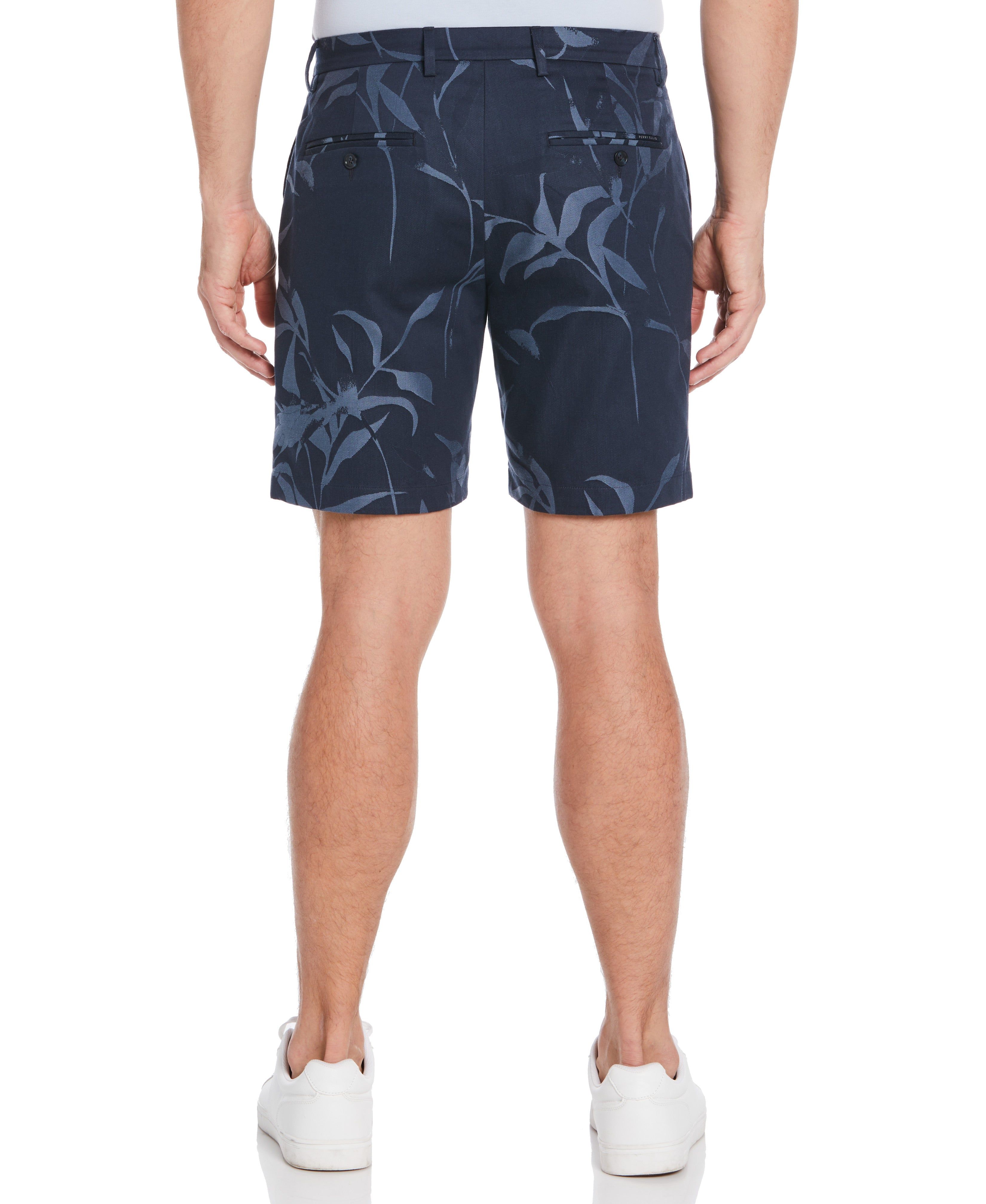 Slim Fit Jacquard Floral Shorts sold by Perry Ellis product image thumbnail 2