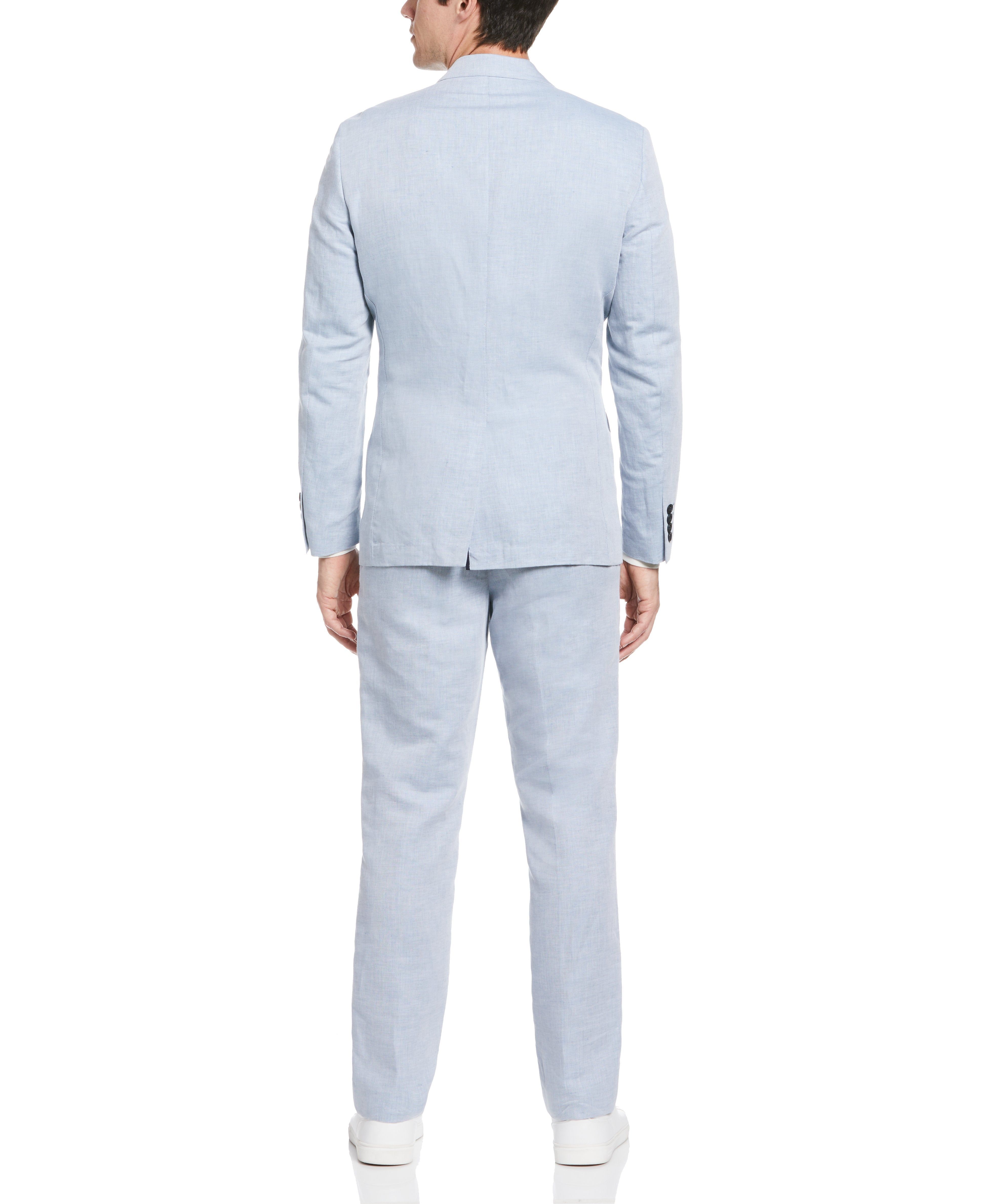 Slim Fit Blue Linen Blend Twill Suit sold by Perry Ellis product image thumbnail 2