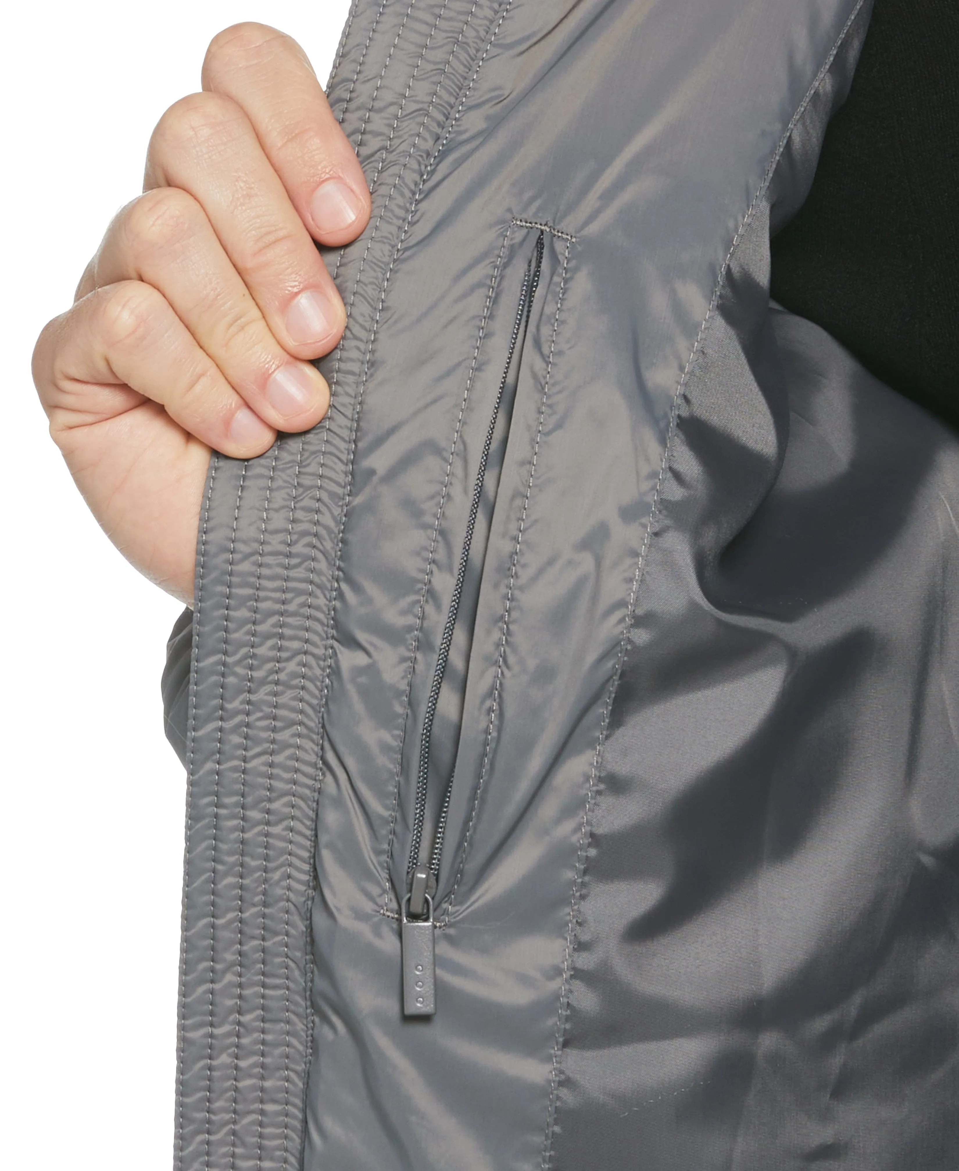 Lightweight Hooded Puffer Jacket sold by Perry Ellis product image thumbnail 5