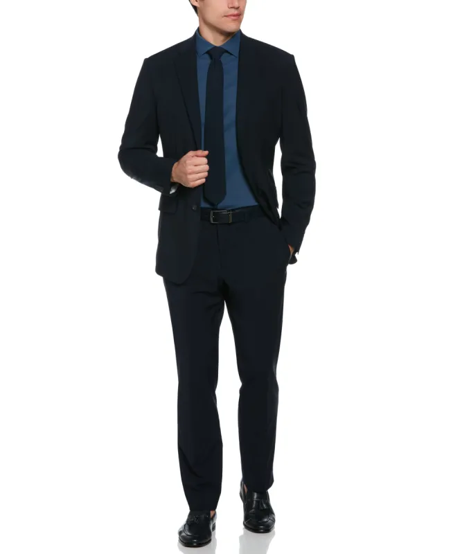 Slim Fit Textured Wool Deep Navy Suit sold by Perry Ellis