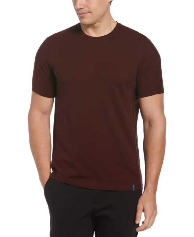 Big & Tall Texture Block Tee made by Perry Ellis