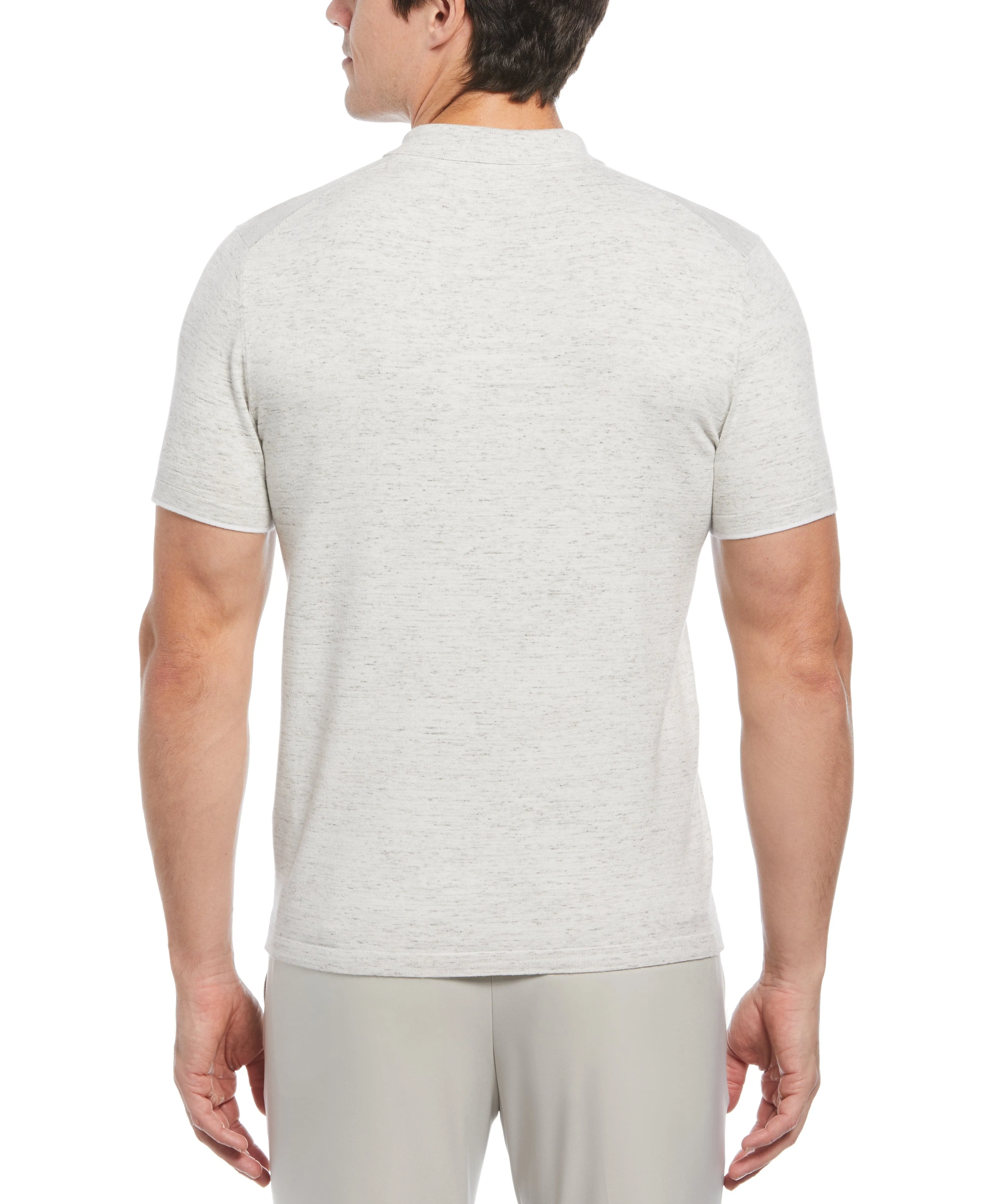 1/4 Zip Heather Polo sold by Perry Ellis product image thumbnail 2