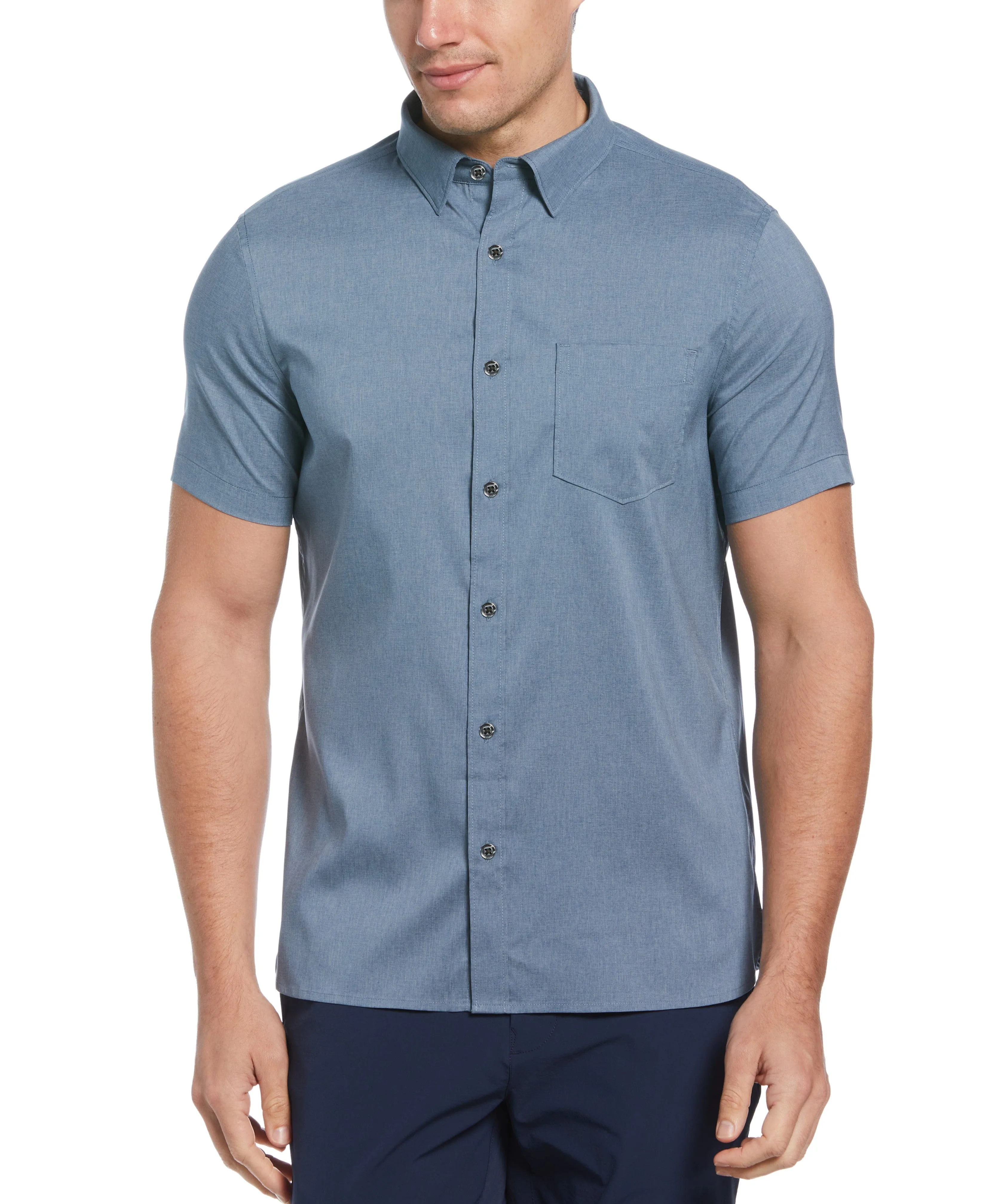 Big & Tall Total Stretch Heather Shirt sold by Perry Ellis
