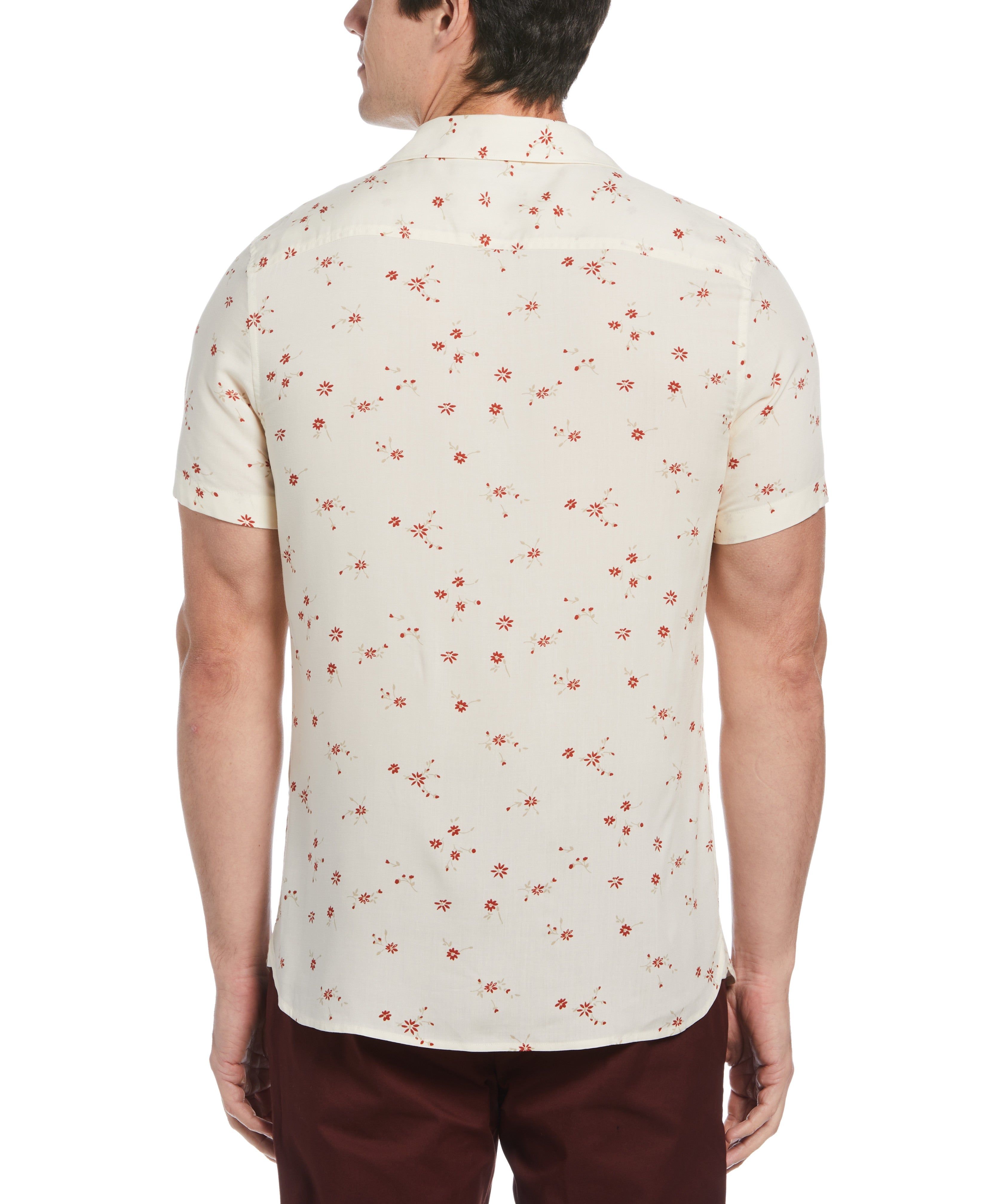 Slim Fit Ditsy Floral Print Soft Shirt sold by Perry Ellis product image thumbnail 2