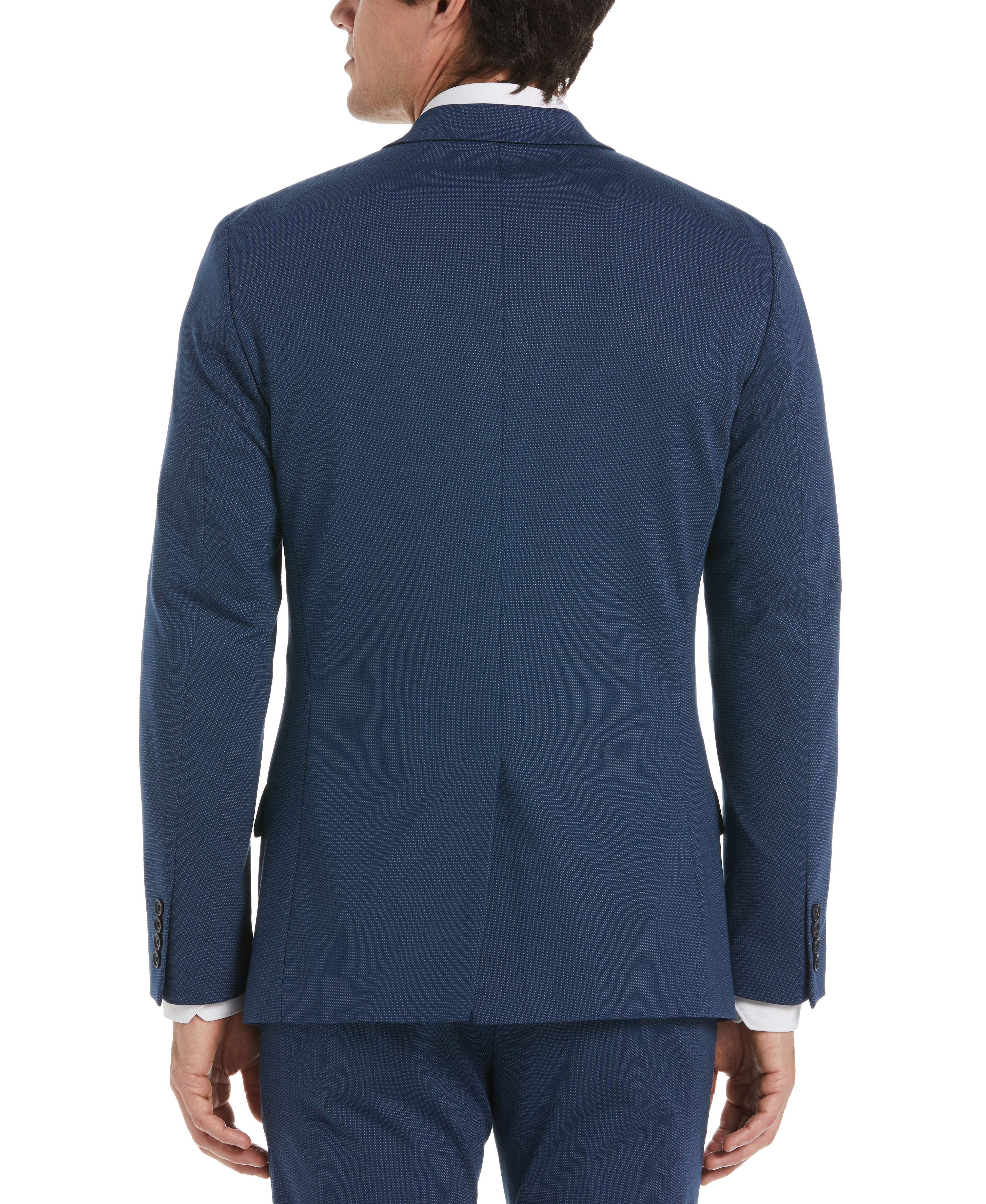 Very Slim Fit Azure Textured Stretch Knit Suit sold by Perry Ellis product image thumbnail 4