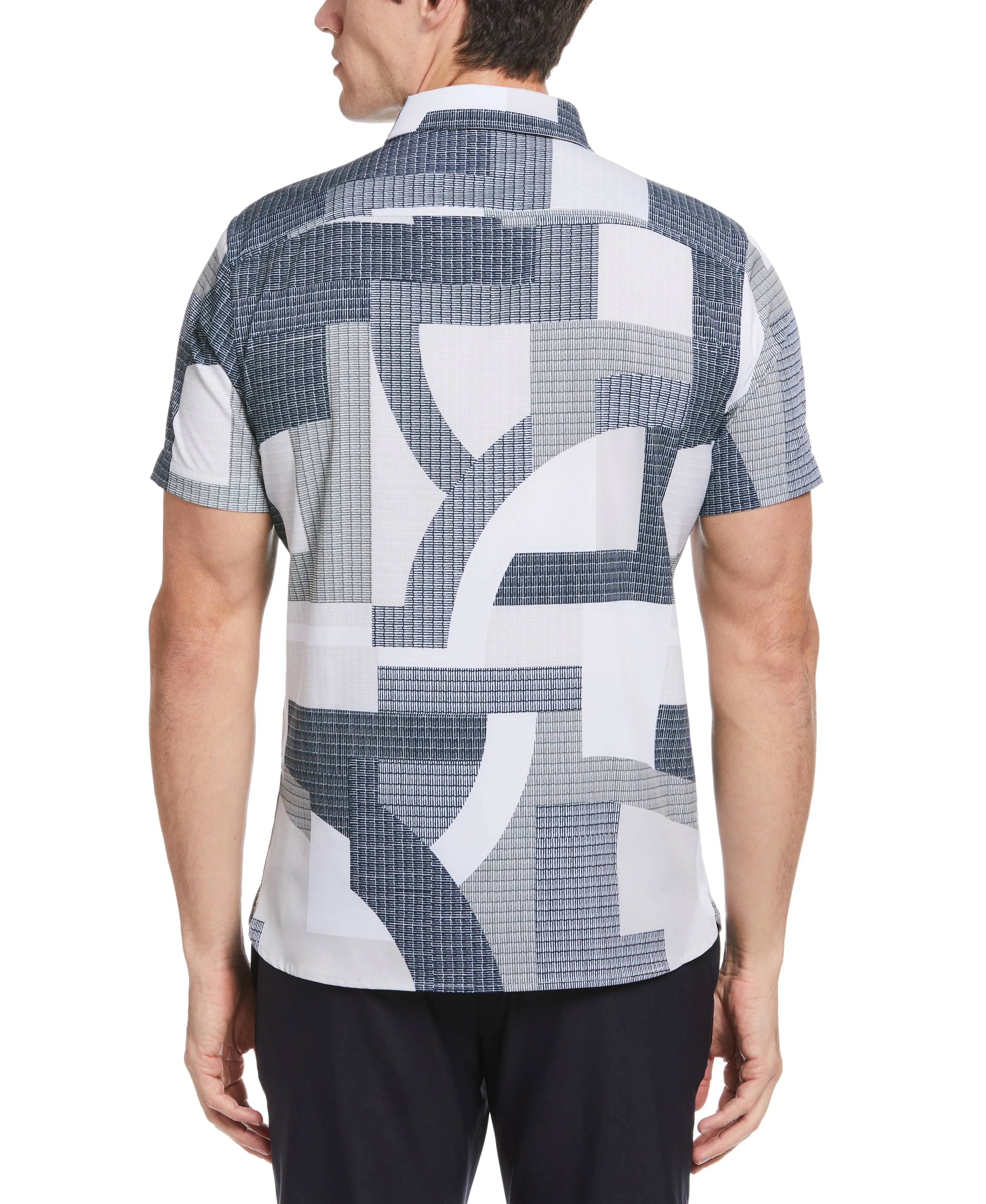 Total Stretch Geometic Print Shirt sold by Perry Ellis product image thumbnail 2