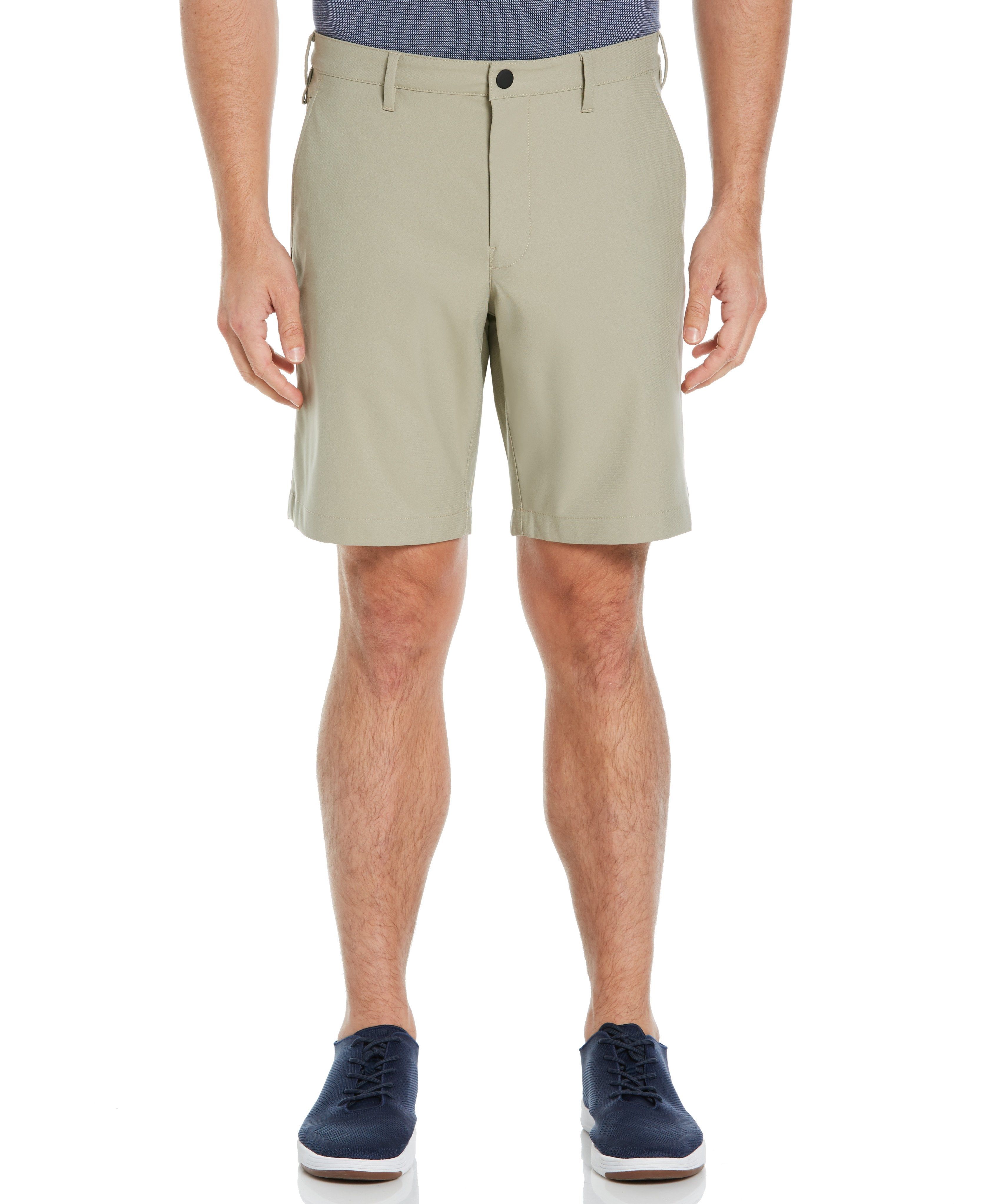 Slim Fit Performance Flat Front Stretch Short sold by Perry Ellis