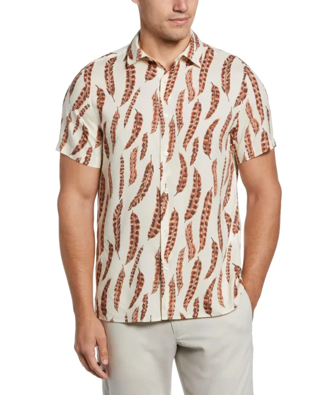 Feather Print Soft Shirt sold by Perry Ellis