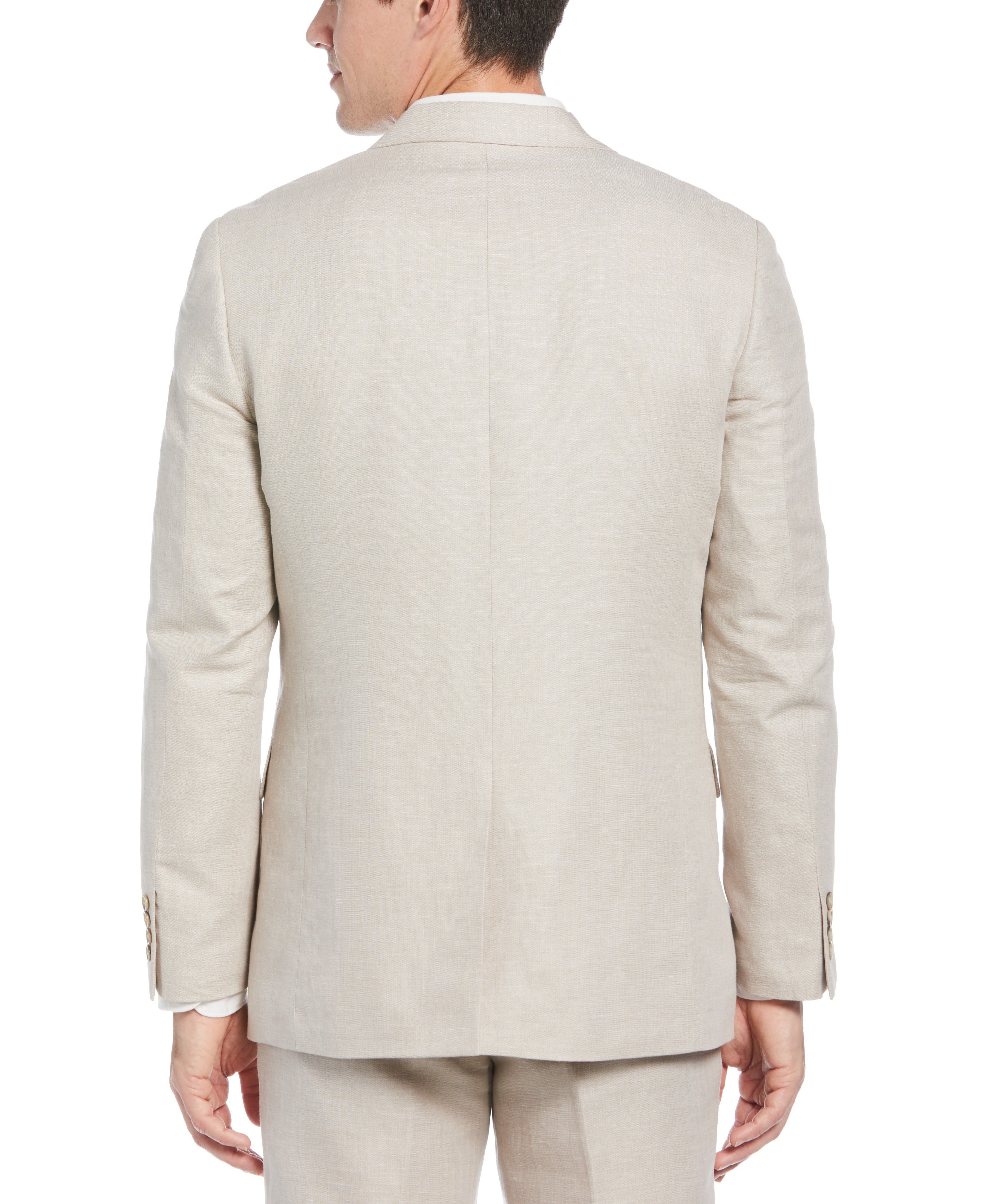 Linen Blend Herringbone Suit Jacket sold by Perry Ellis product image thumbnail 2