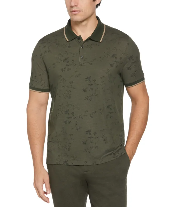 Floral Pique Polo sold by Perry Ellis