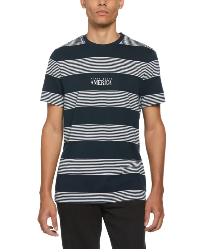 Stripe Jersey T-Shirt sold by Perry Ellis