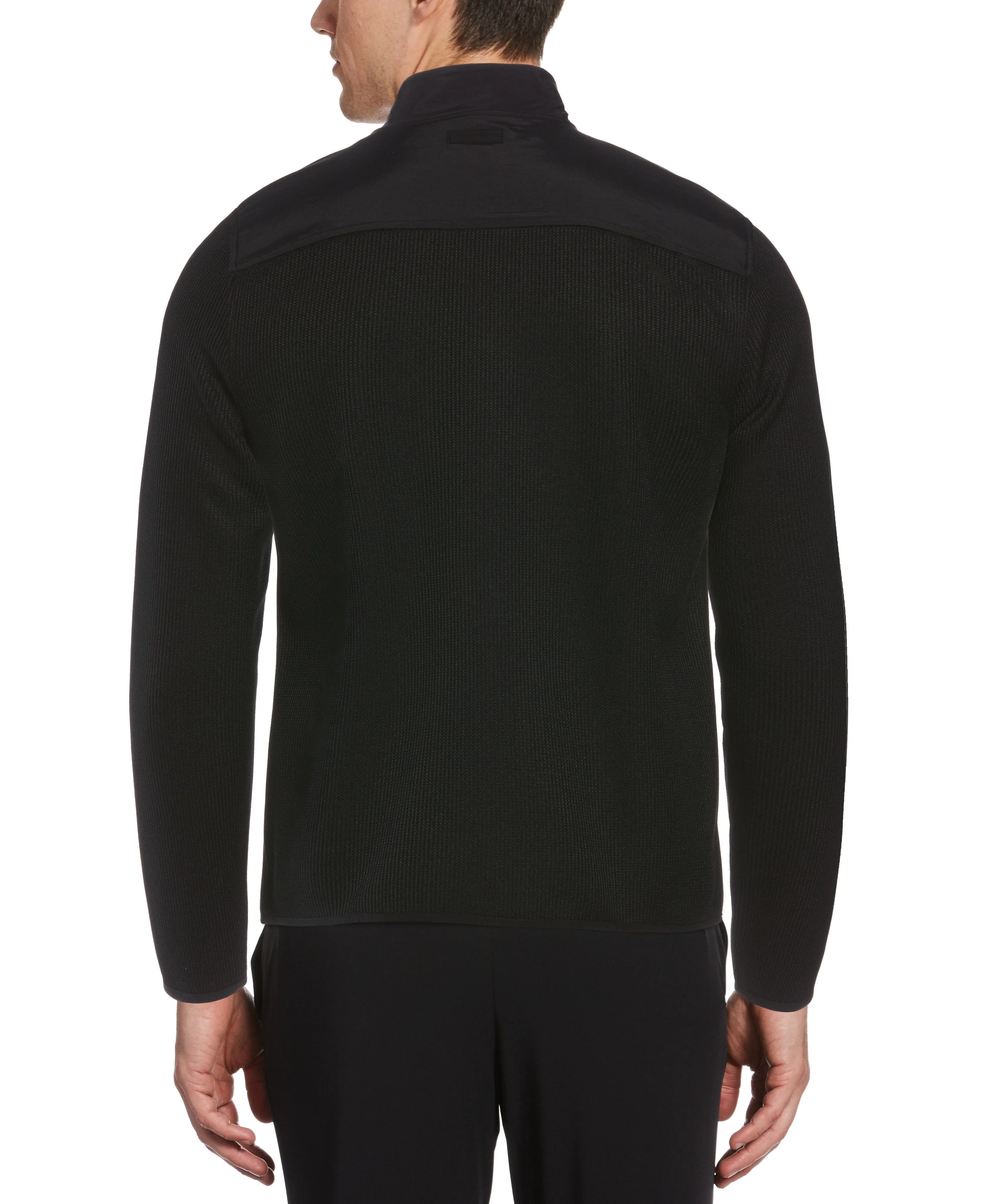 Solid Stretch Full-Zip Fleece Jacket sold by Perry Ellis product image thumbnail 2