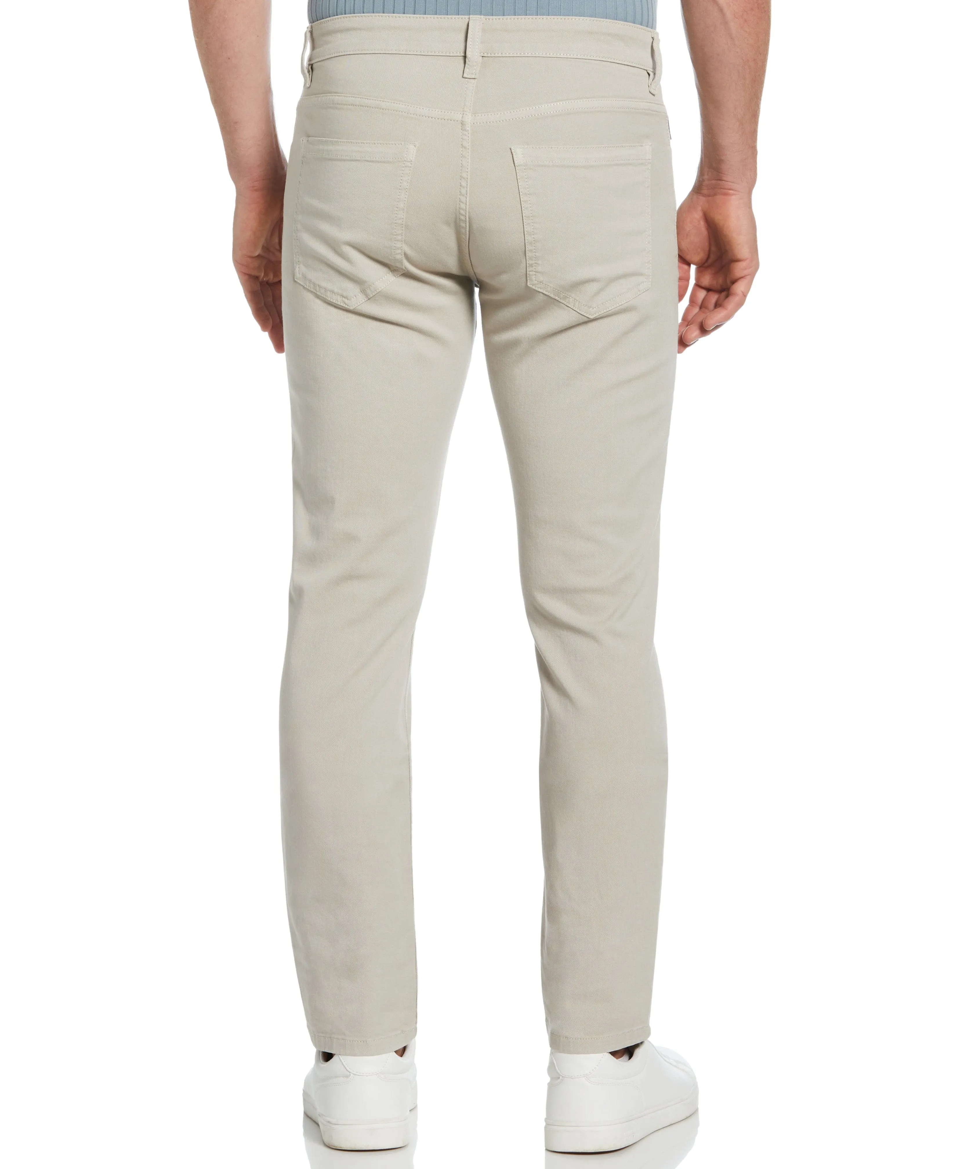 Slim Fit Dyed Solid Twill Five Pocket Pant sold by Perry Ellis product image thumbnail 2