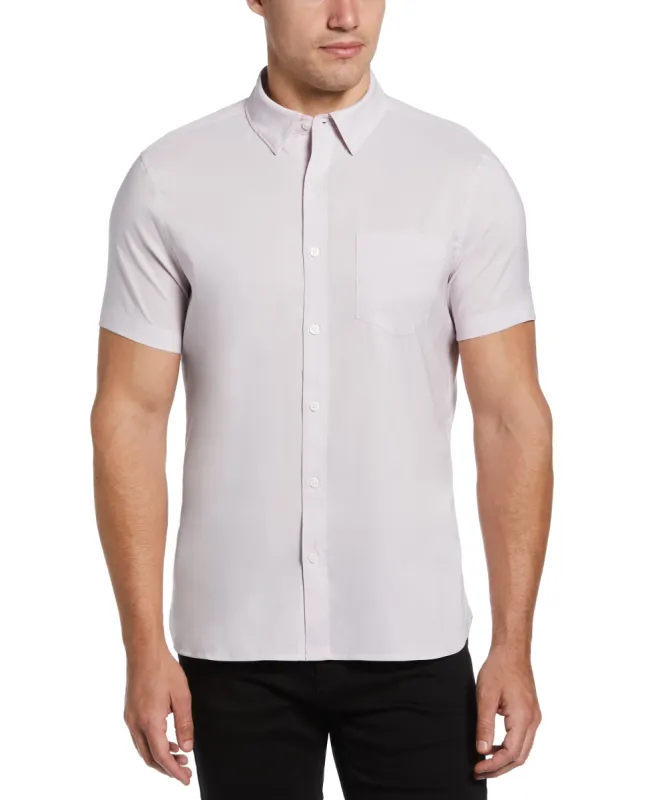 Total Stretch Slim Fit Heather Pocket Shirt sold by Perry Ellis