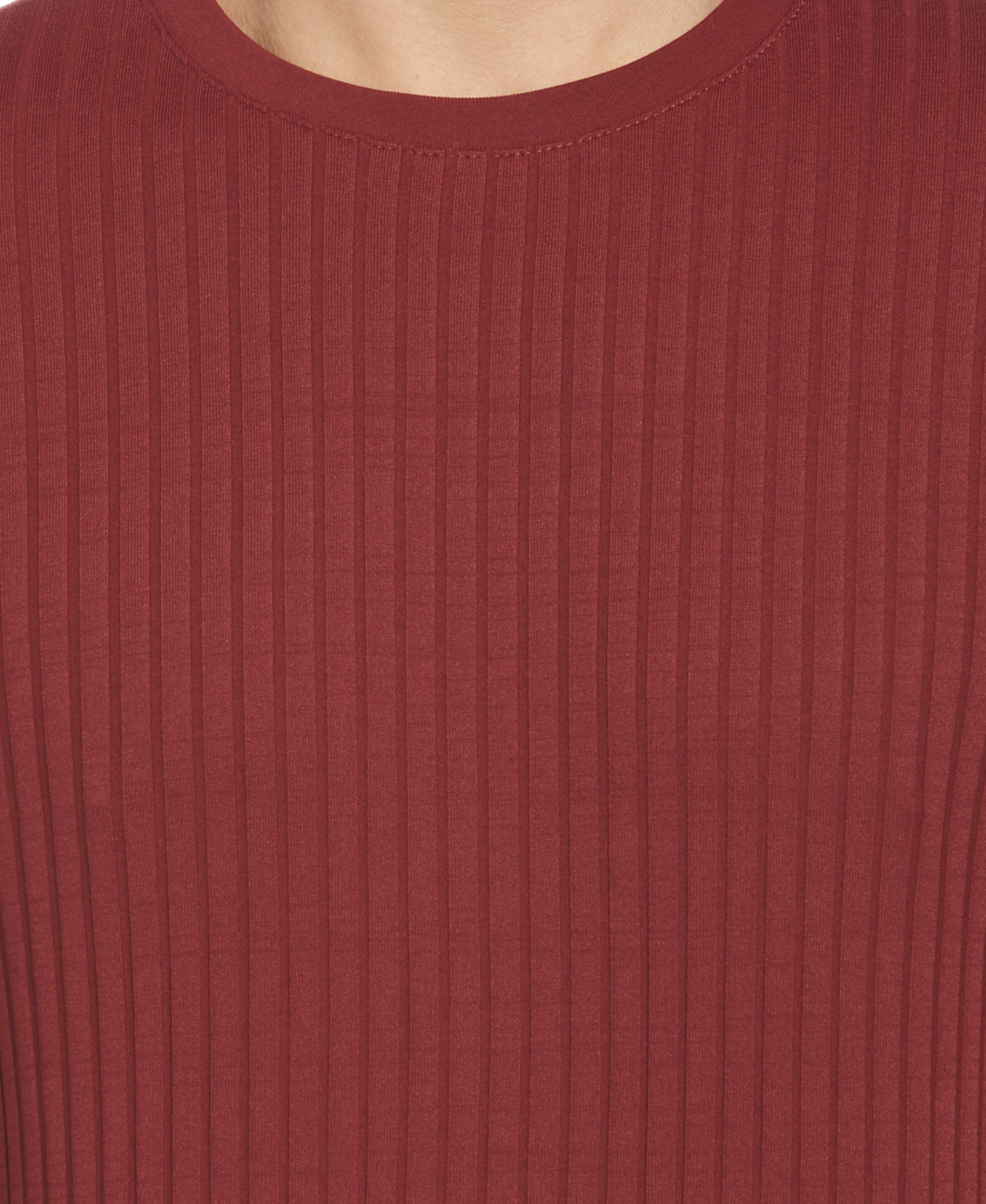 Rib Knit Crew Neck Tee sold by Perry Ellis product image thumbnail 3